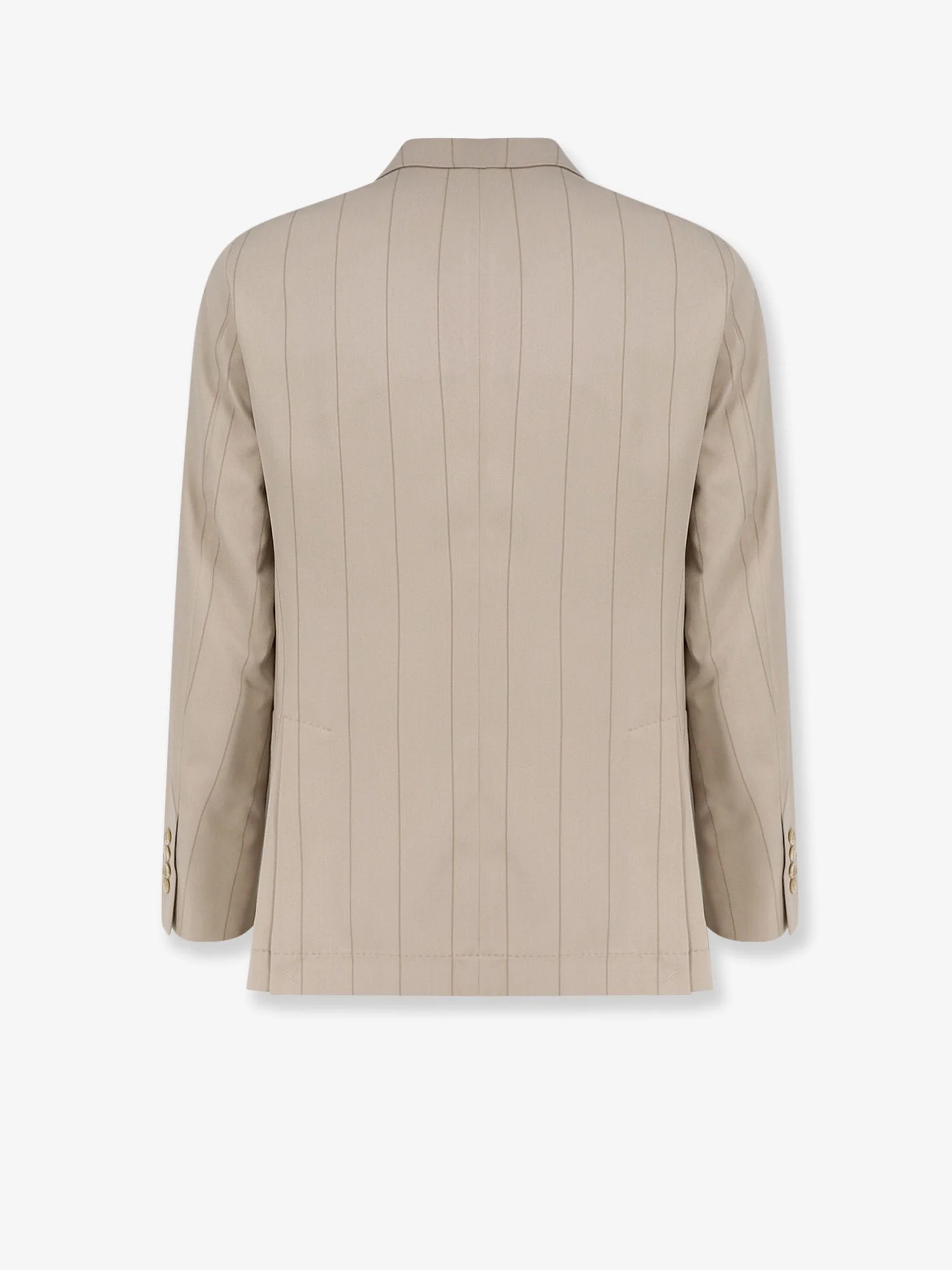 Brunello Cucinelli Silk Suit With Pinstripe Motif - Image 2