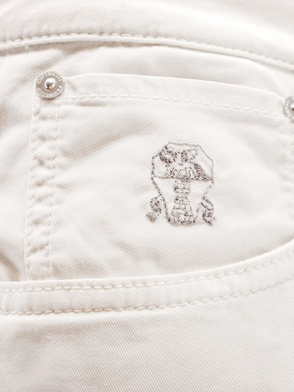 Brunello Cucinelli Stretch Cotton Trousers - Image 3
