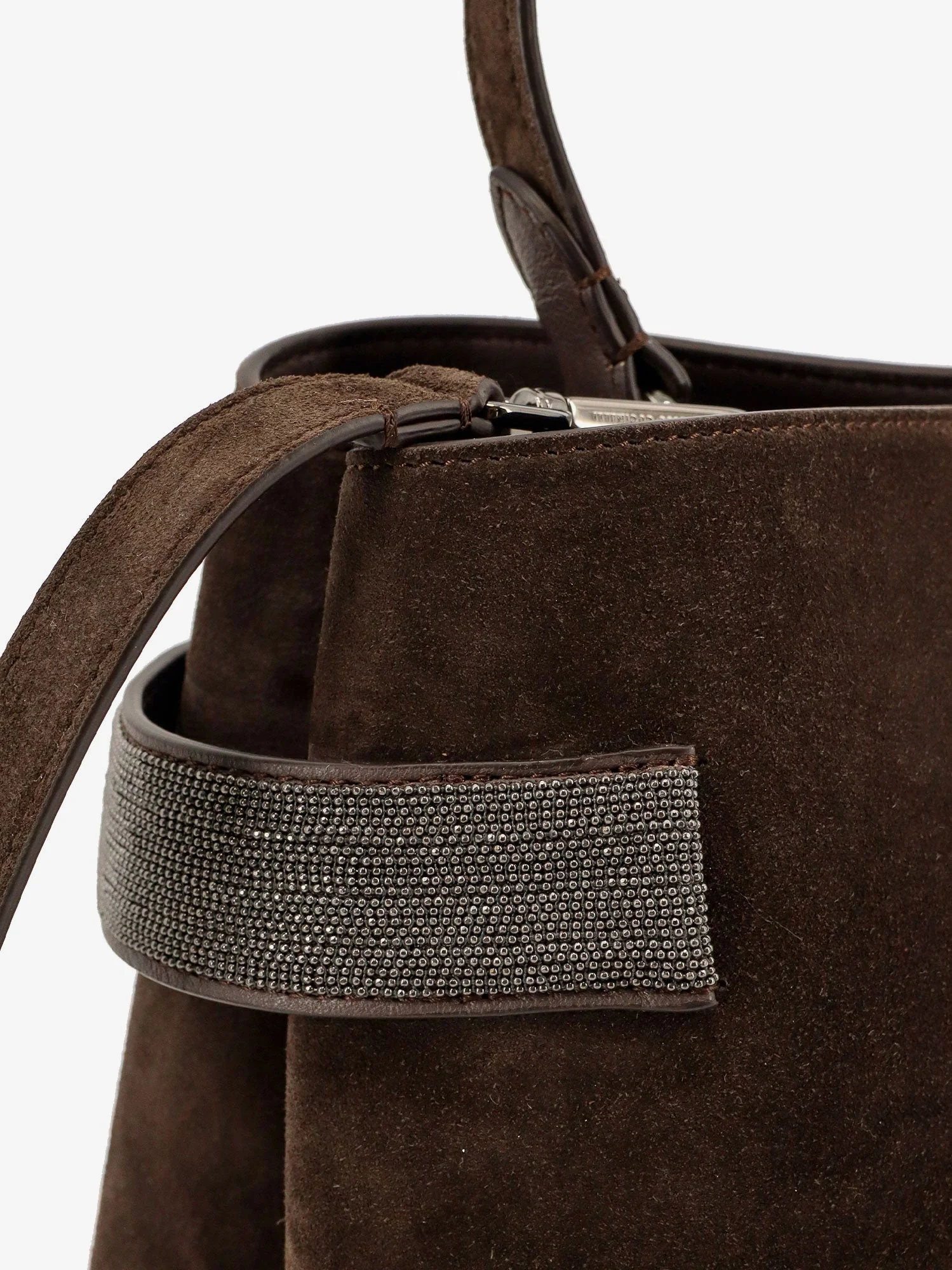 Brunello Cucinelli Suede Shoulder Bag - Image 5