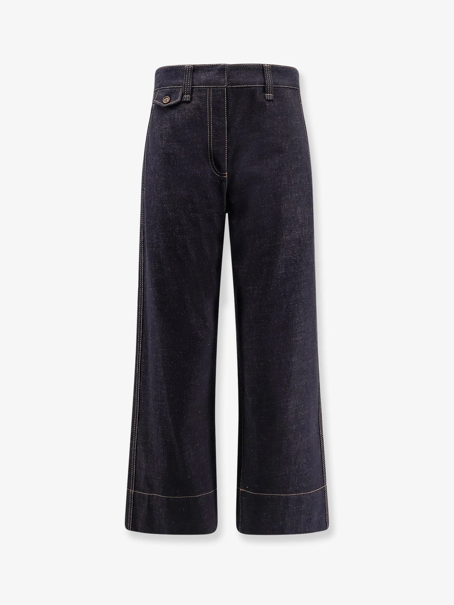 Brunello Cucinelli The Sartorial Square Jeans With Contrasting Stitiching