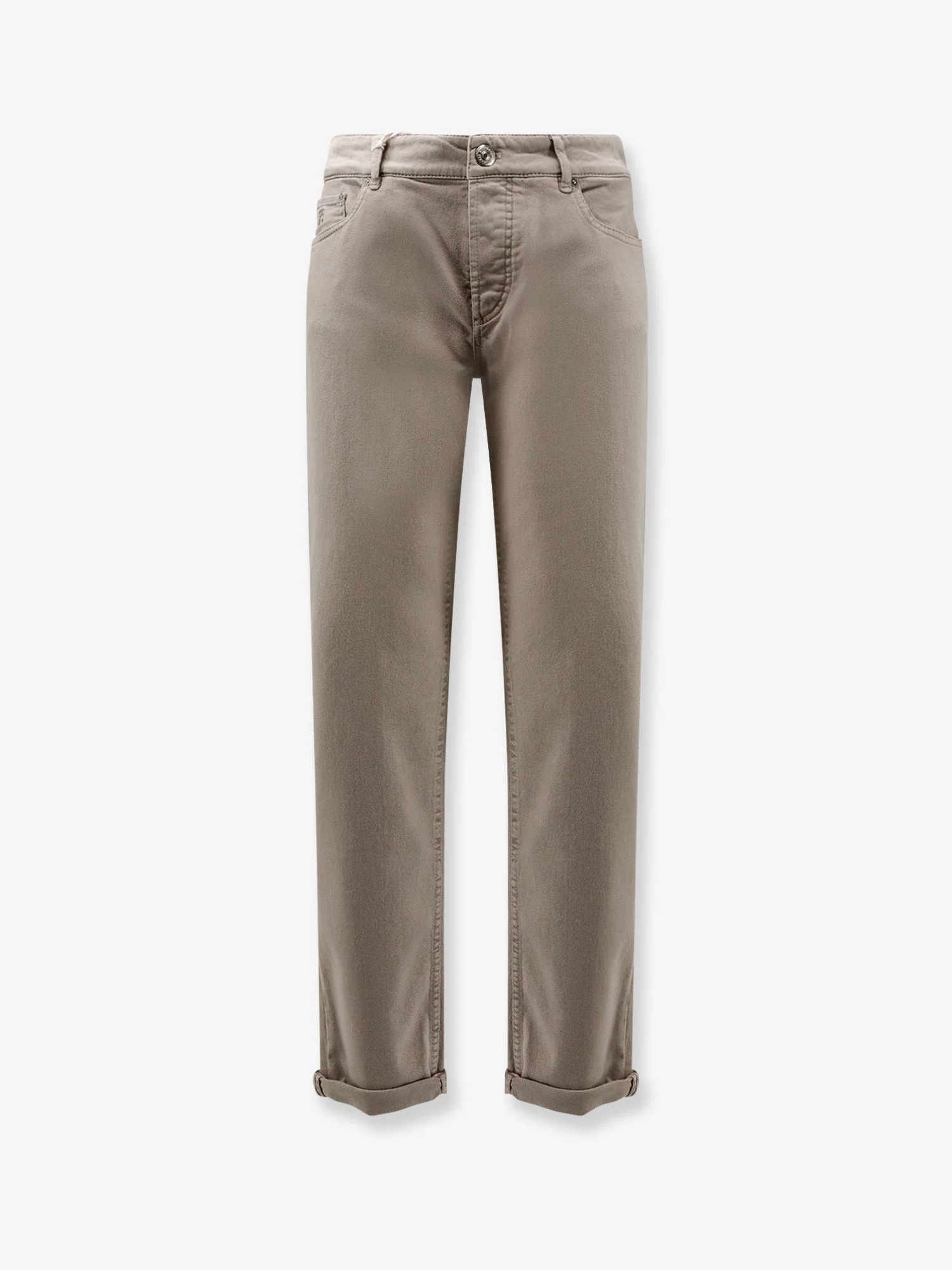 Brunello Cucinelli Traditional Fit Cotton Trousers - Image 4