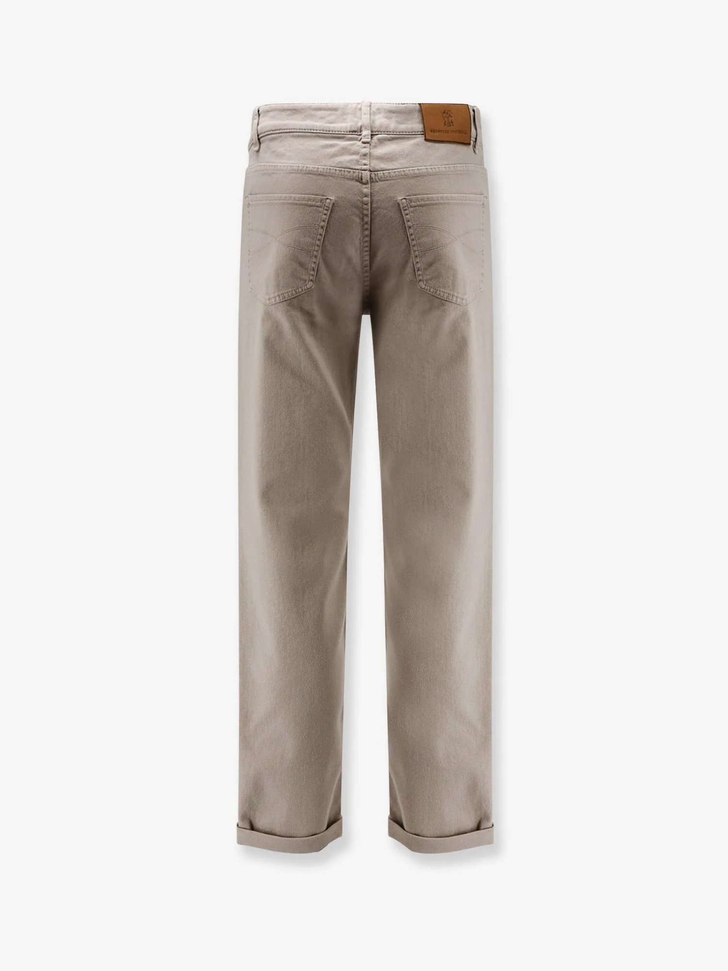 Brunello Cucinelli Traditional Fit Cotton Trousers - Image 5