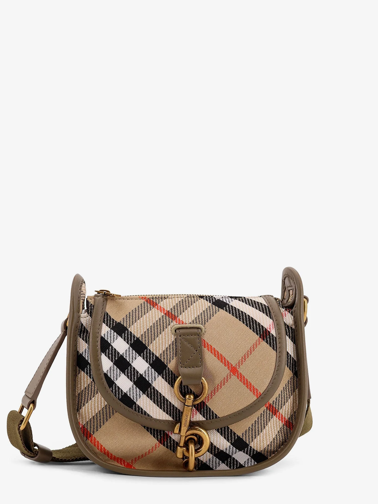 Burberry B Clip Mini Water-Repellent Canvas Crossbody Bag