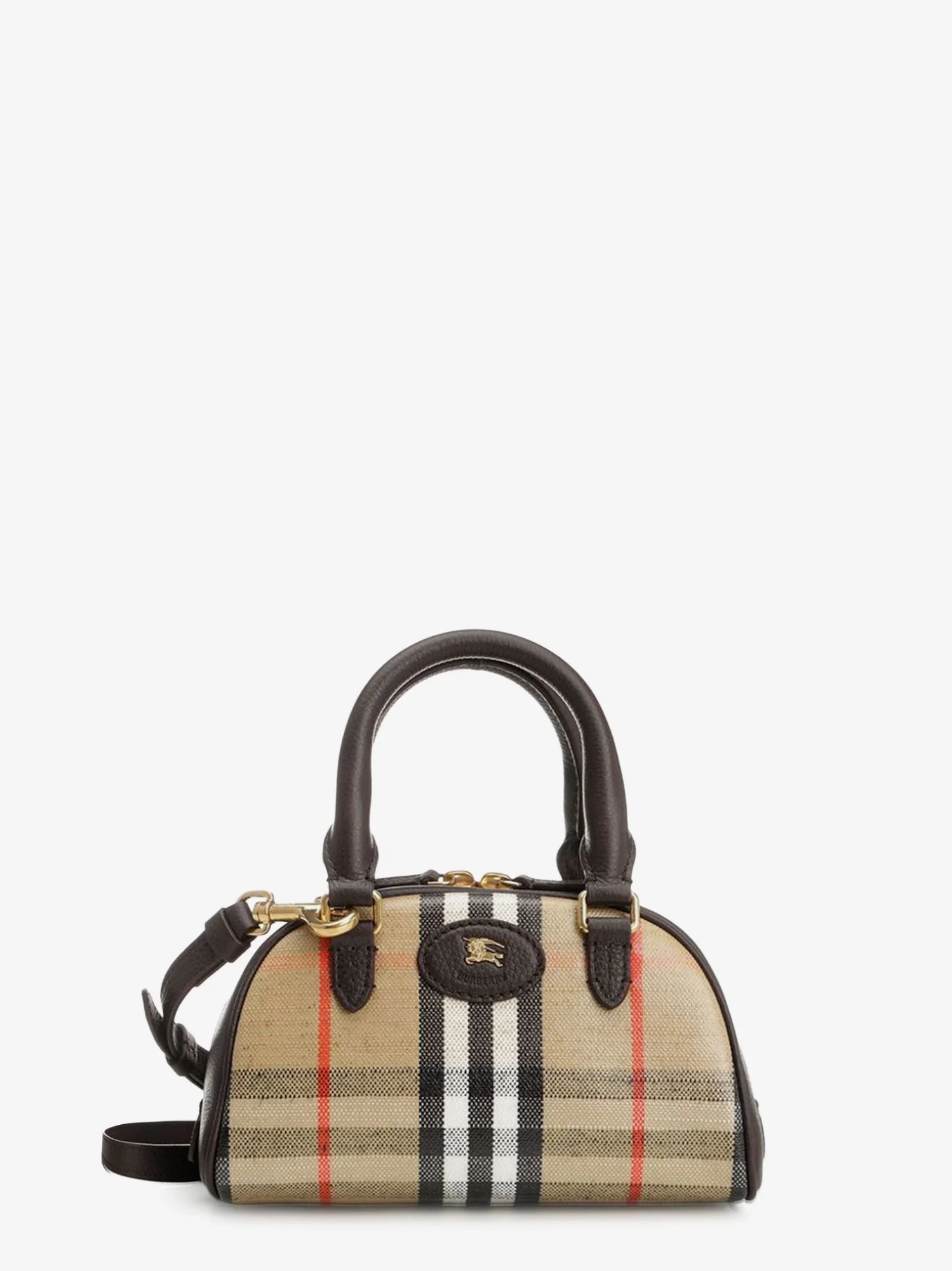 Burberry Burberry Check Coated Canvas Shoulder Bag