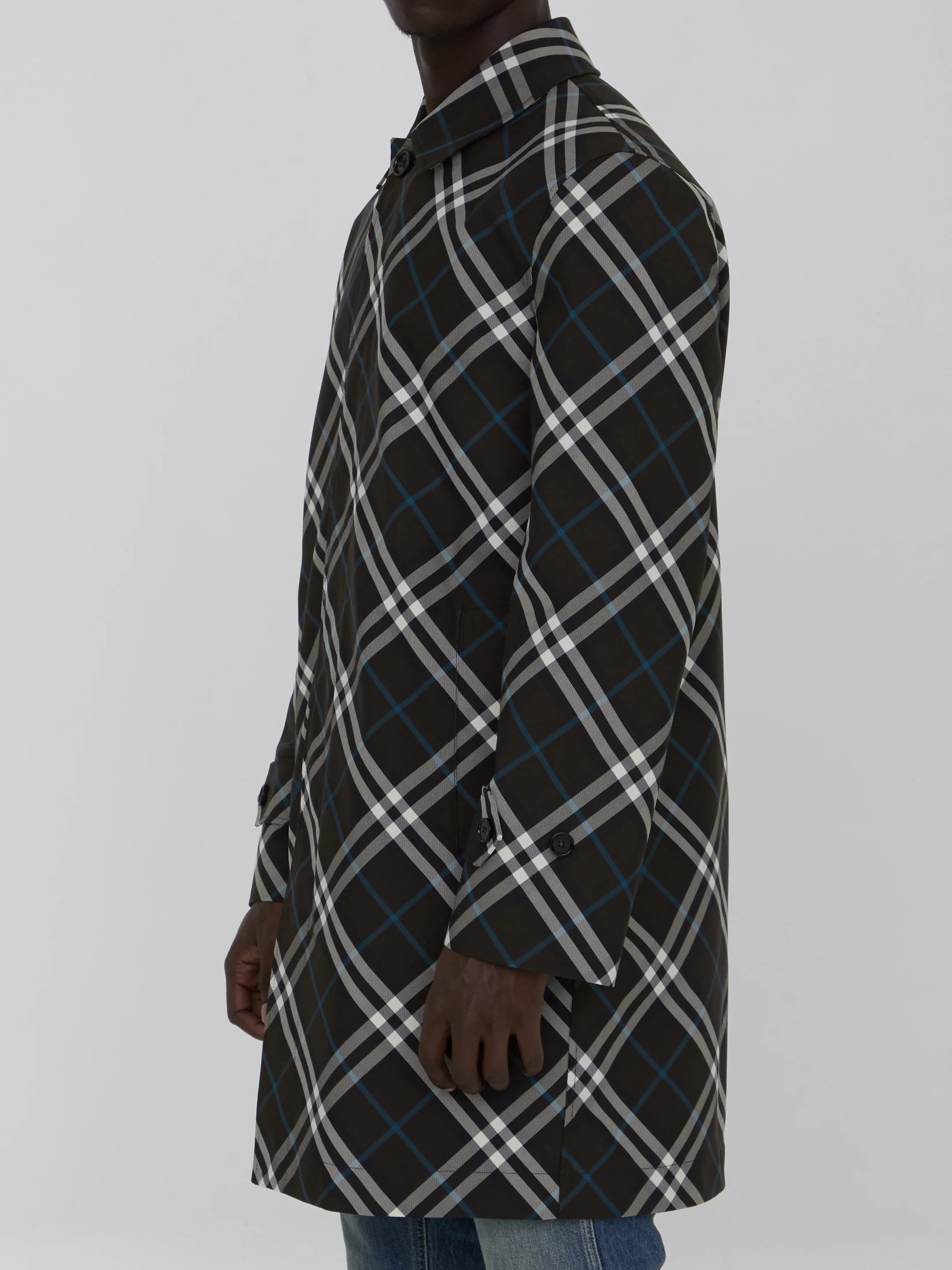 Burberry Check Men's Medium Trench Coat - Image 2