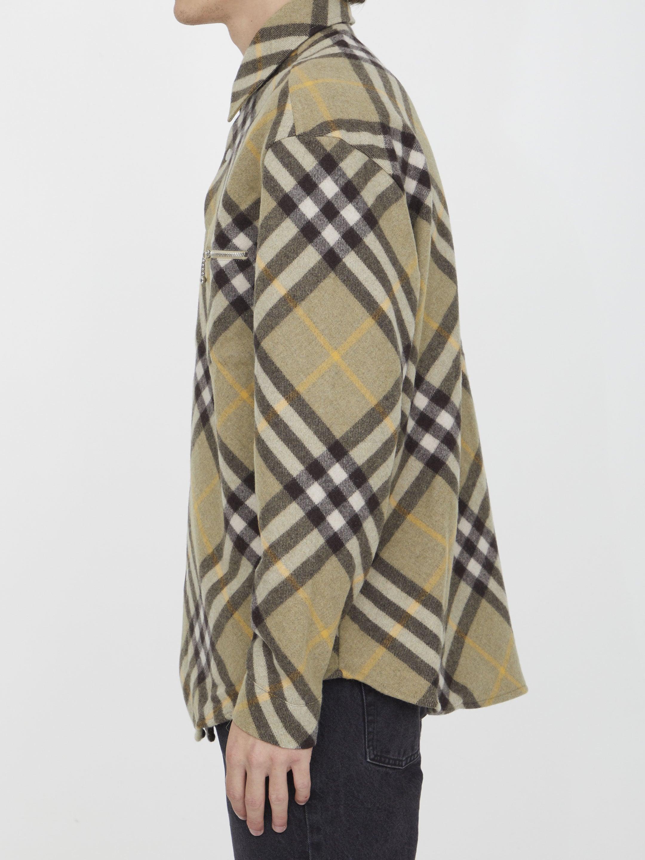 Burberry Check Wool Shirt - Image 3