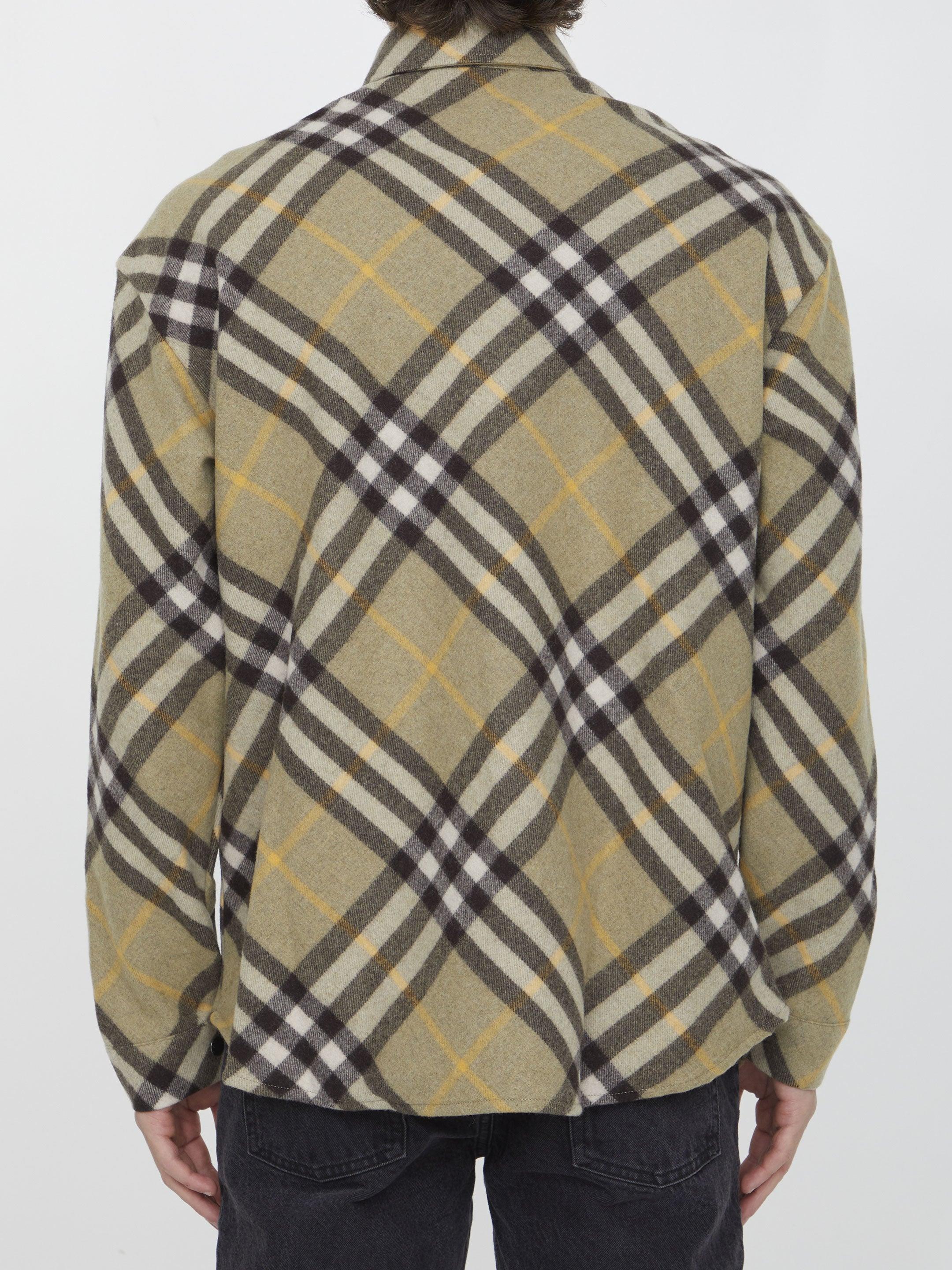 Burberry Check Wool Shirt - Image 4
