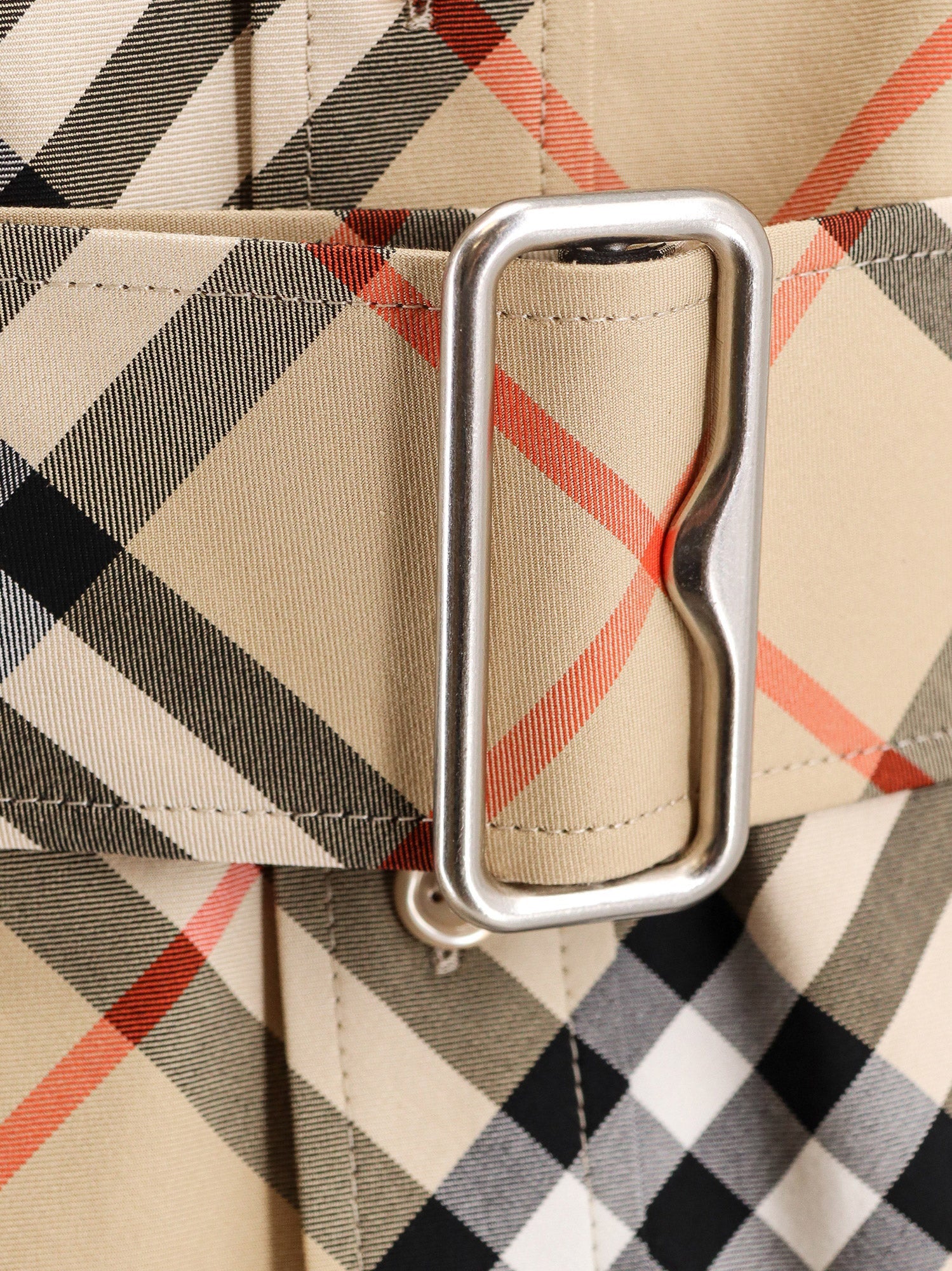 Burberry Chemisier Cotton Short Dress With Check Print - Image 3