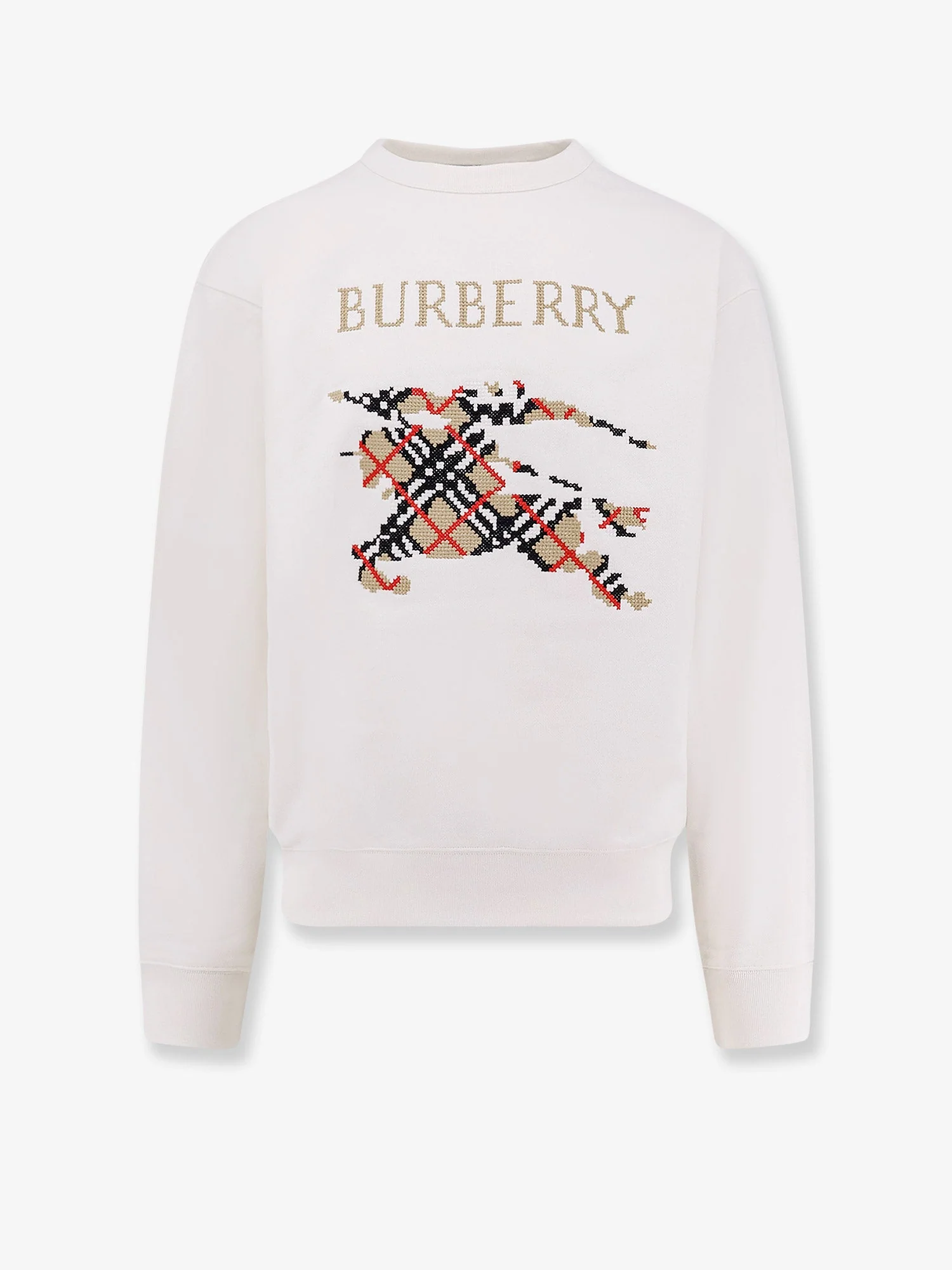 Burberry Cotton Sweatshirt With Logo Embroidery