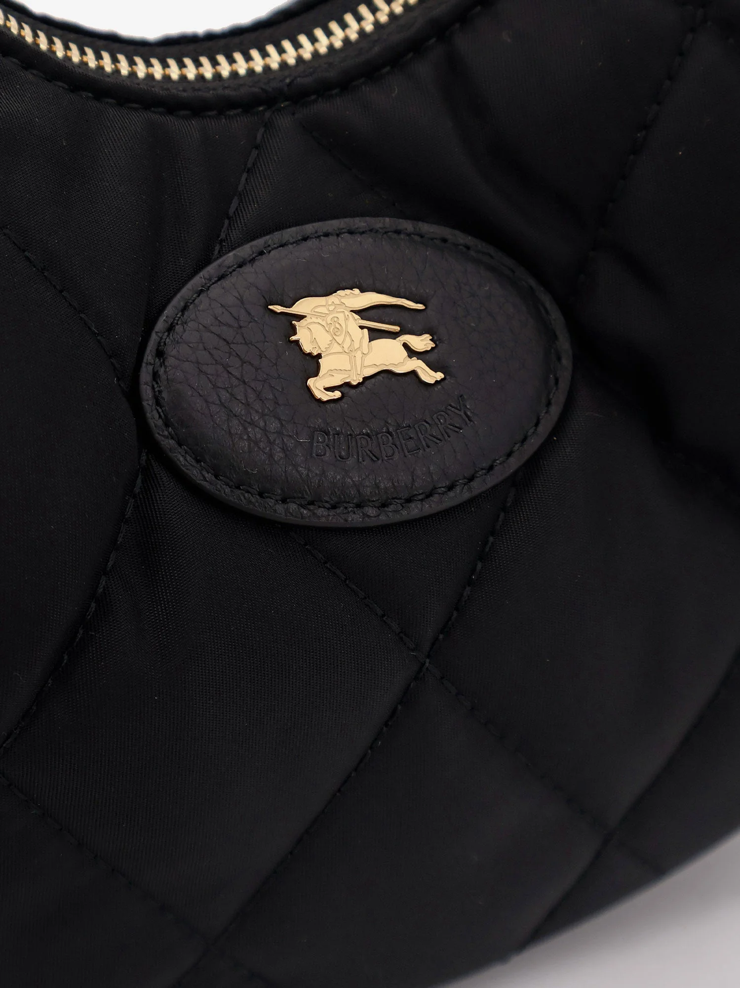 Burberry Horseshoe Nylon Shoulder Bag - Image 5