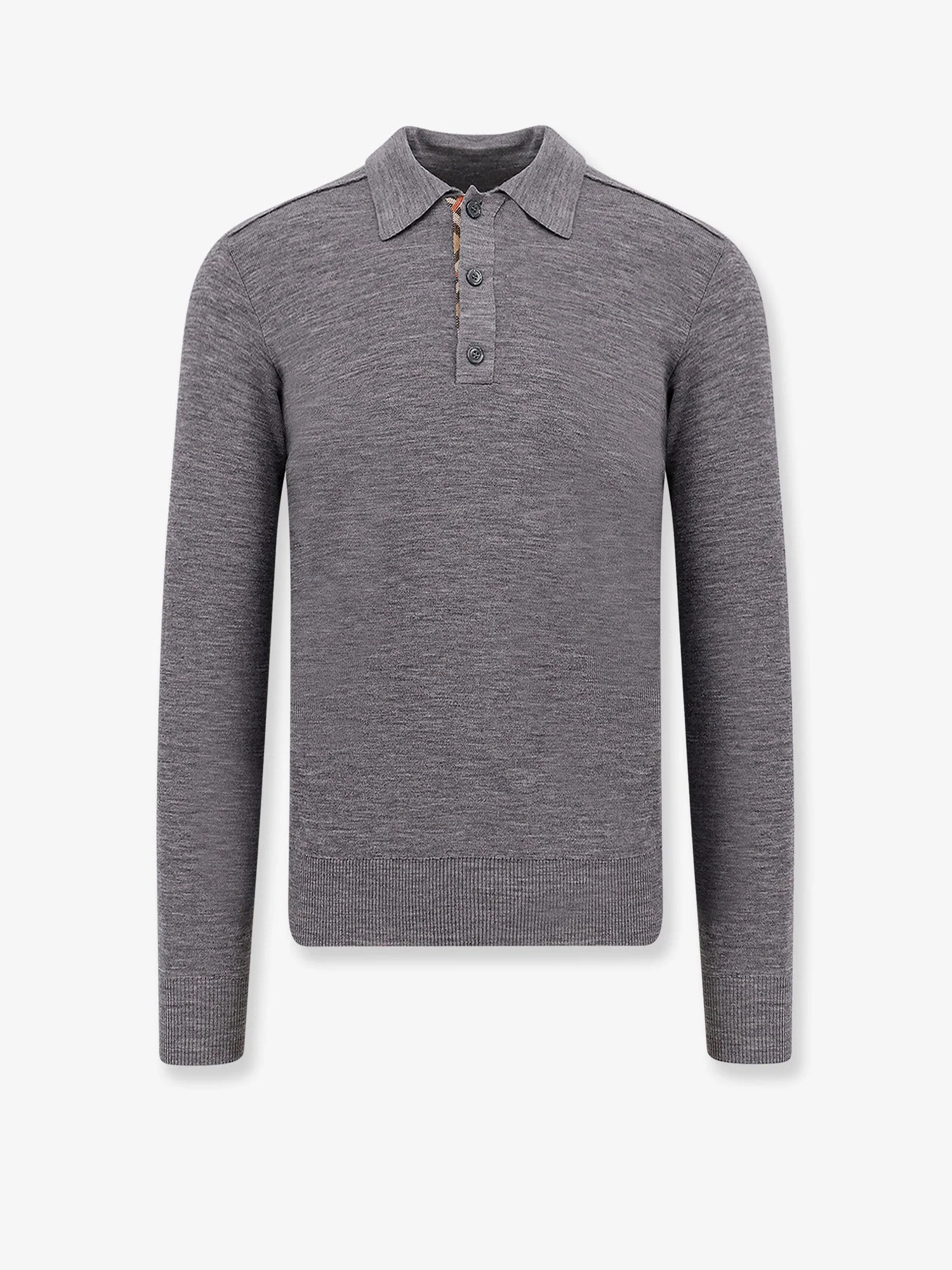 Burberry Mélange Wool Polo Shirt
