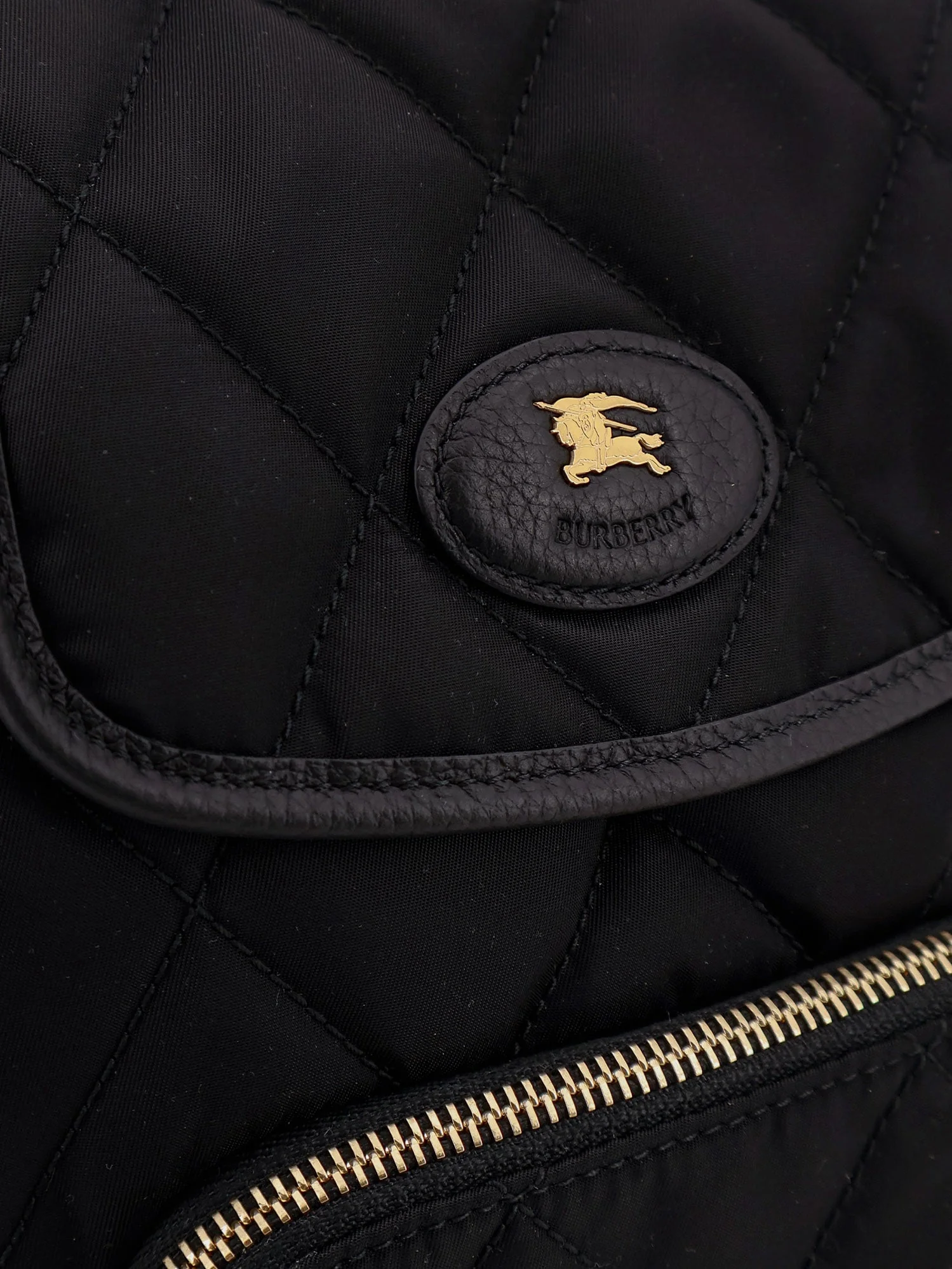 Burberry Nylon Backpack With Leather Logo Patch - Image 5