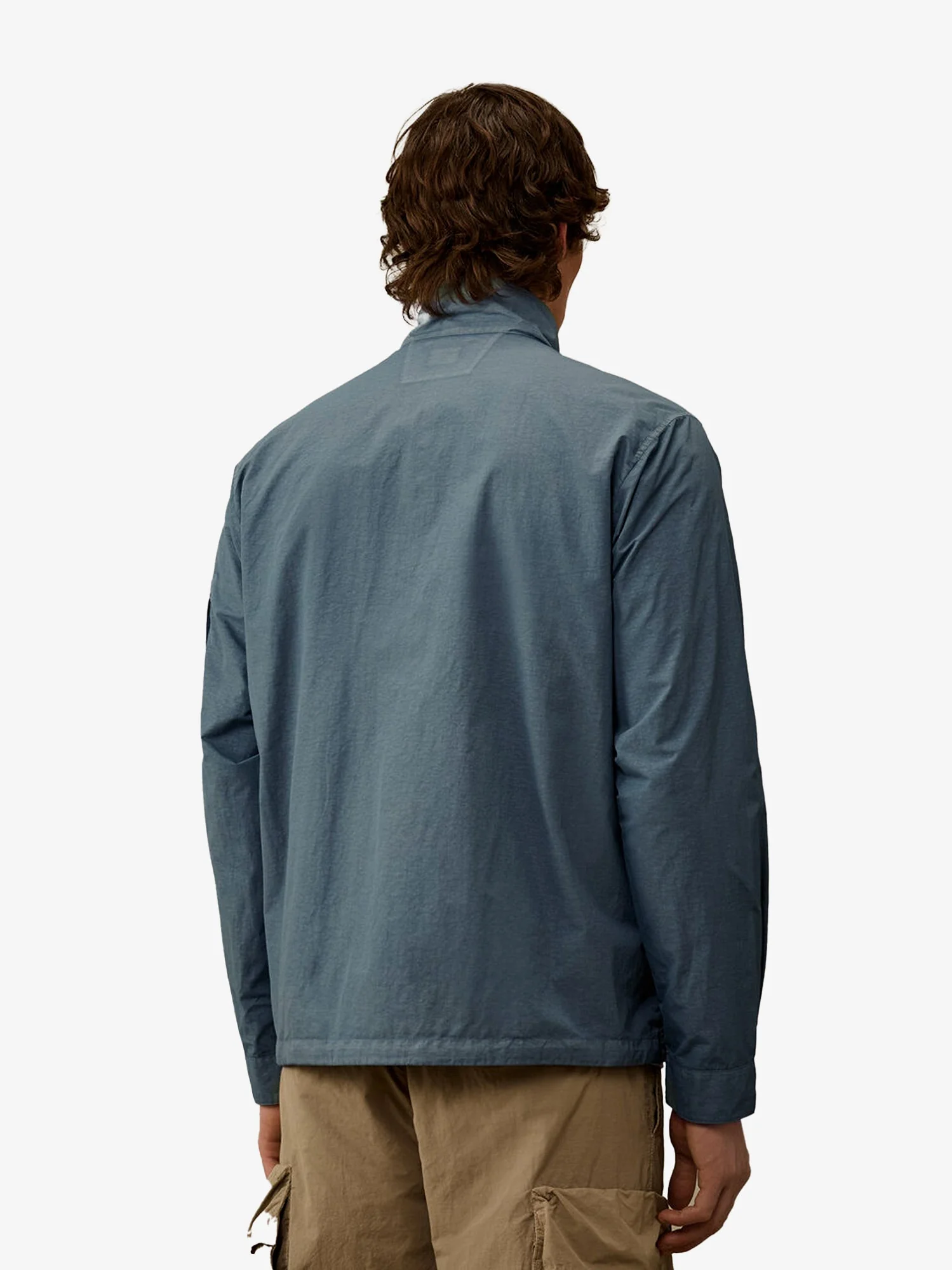 C.p.company Flatt Nylon Jacket With Logo Iconic Detail - Image 3