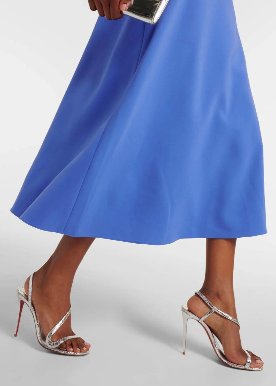 Carolina Herrera Delphinium Curved Neckline Midi Dress - Image 5