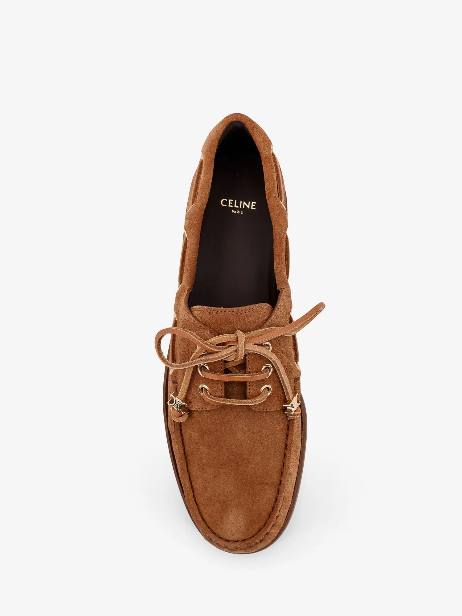 Celine Bateau Suede Loafers - Image 5