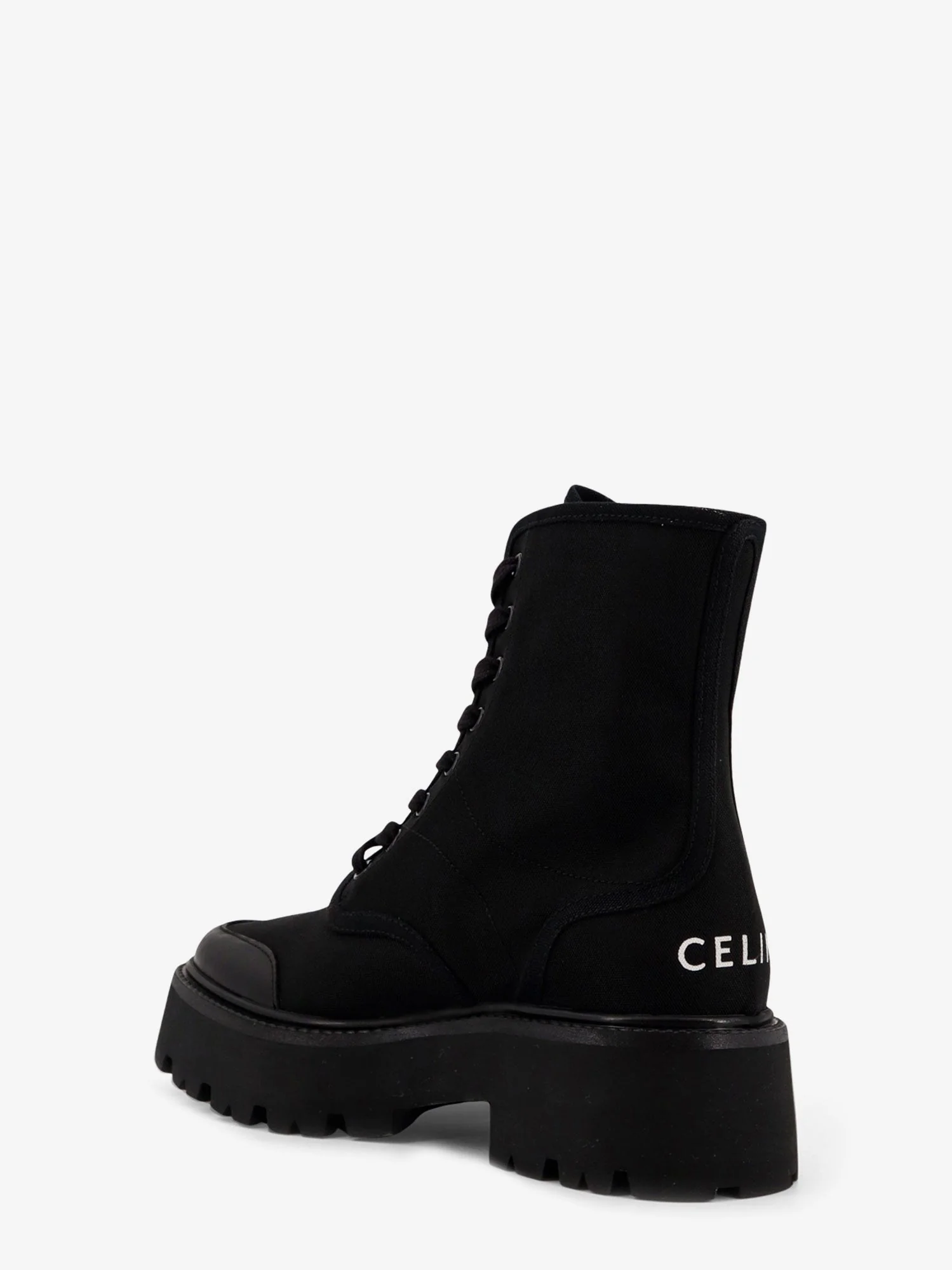 Celine Celine Bulky Nylon And Leather Ankle Boots - Image 3