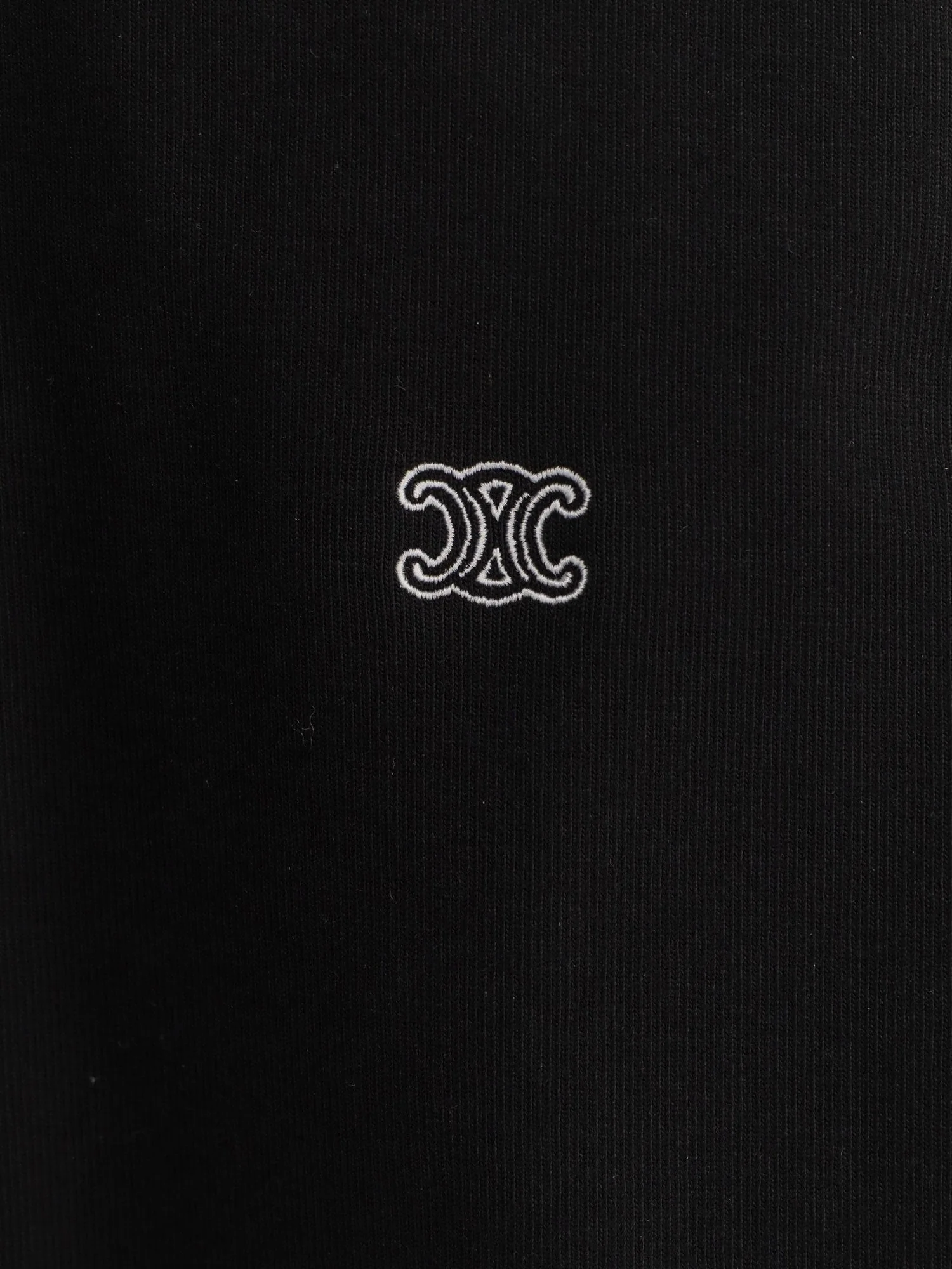 Celine Cotton Sweatshirt With Triomphe Embroidery - Image 3