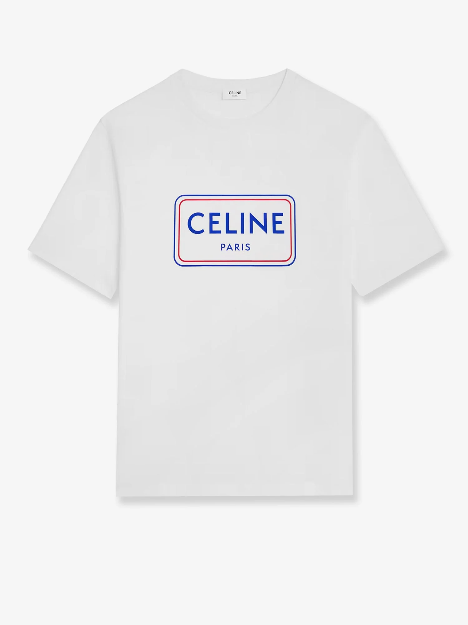 Celine Cotton T-Shirt With Logo Print