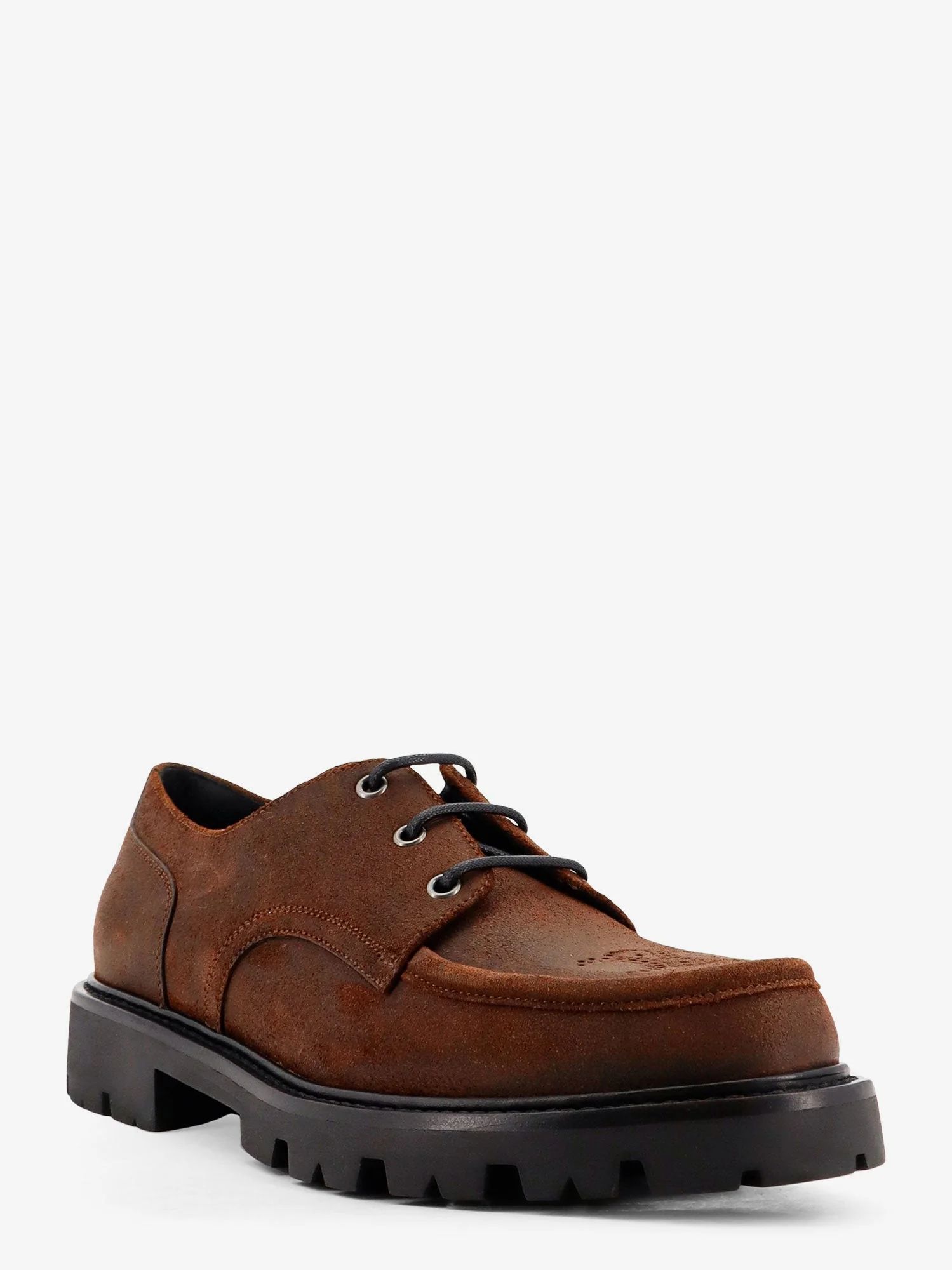 Celine Derby 35 Waxed Suede Lace Up Shoe - Image 2