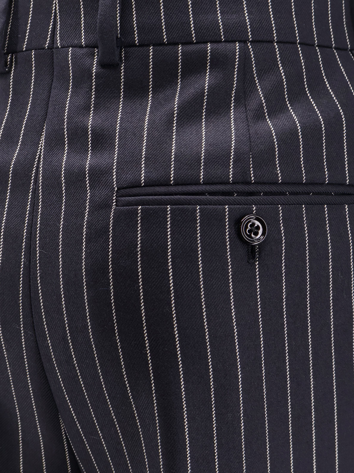 Celine Keith Wool Trousers With Pinstripe Motif - Image 3