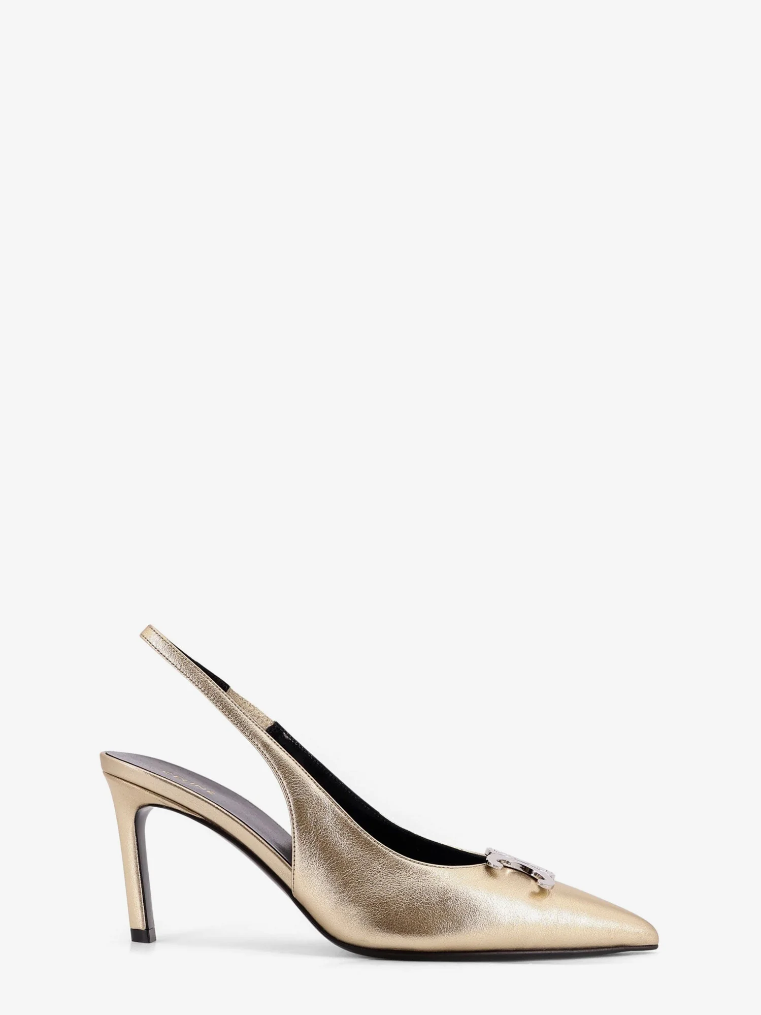 Celine Laminated Leather Alma Triomphe Pumps