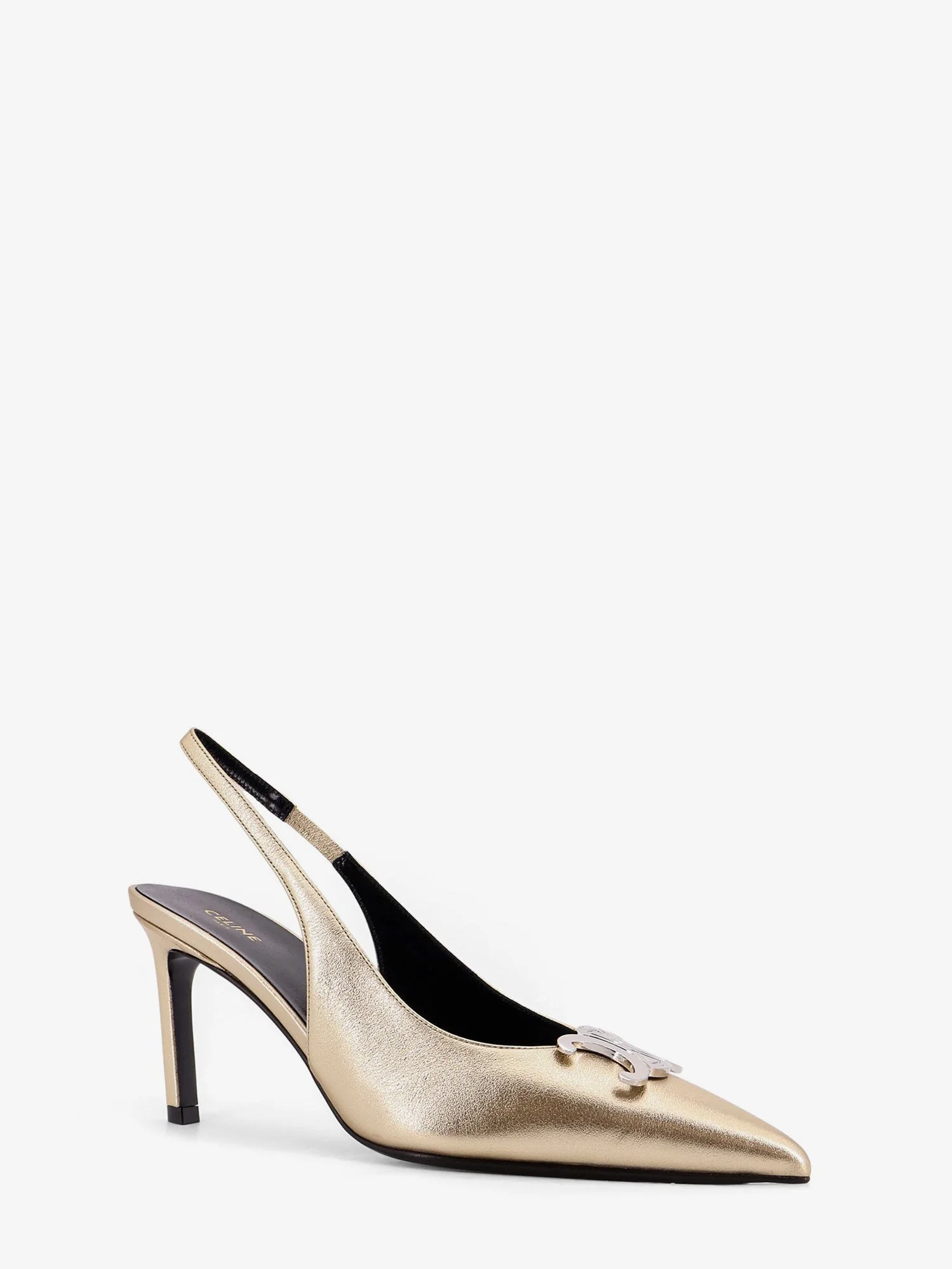 Celine Laminated Leather Alma Triomphe Pumps - Image 2