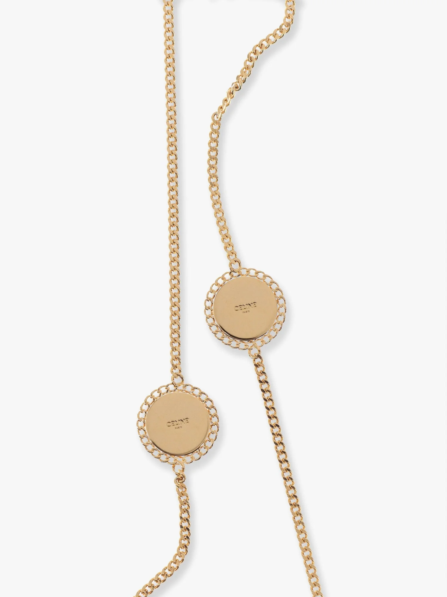 Celine Medaille Sautoir Metal Necklace - Image 3