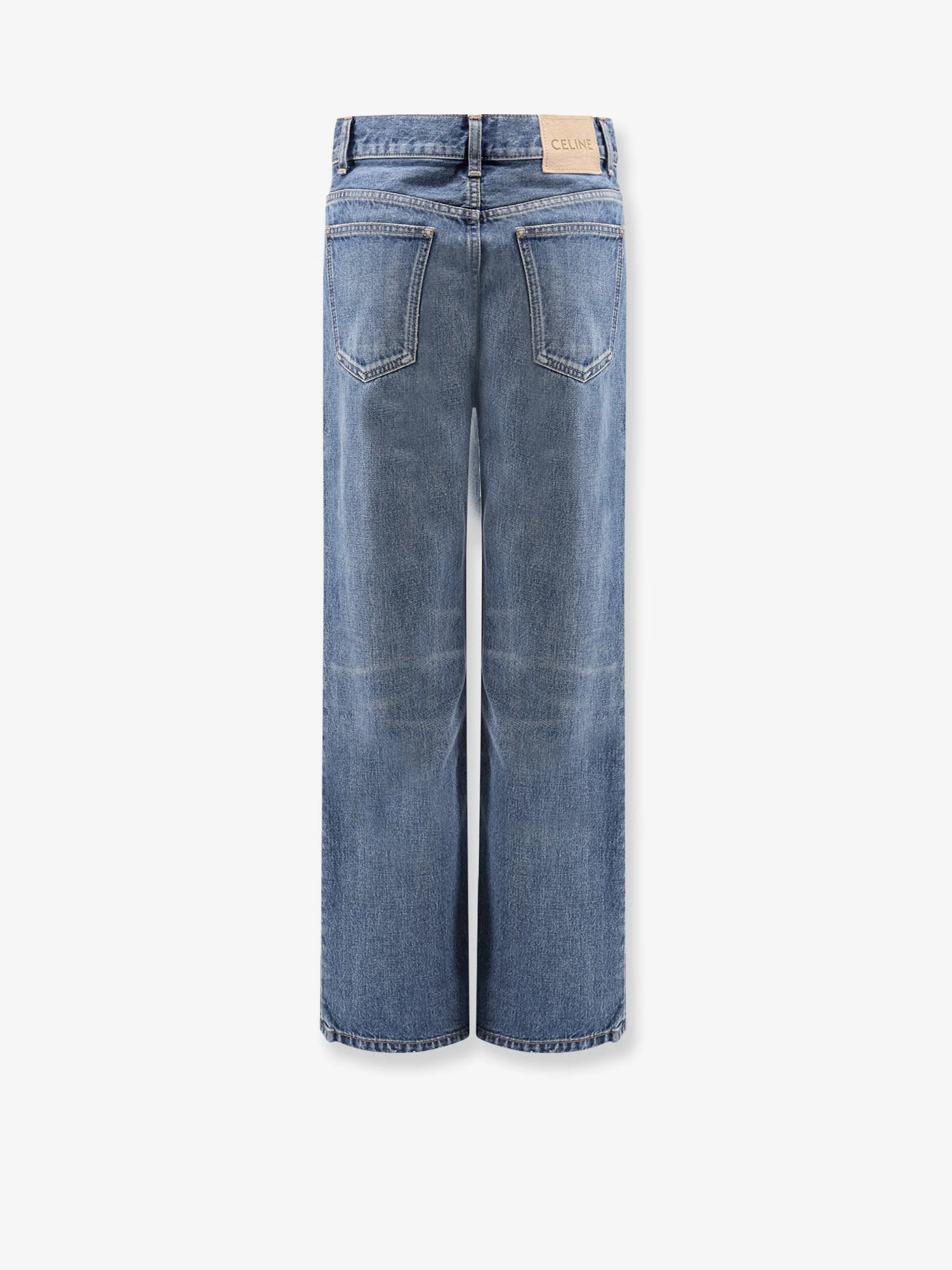 Celine Stone-Washed Cotton Jeans - Image 2