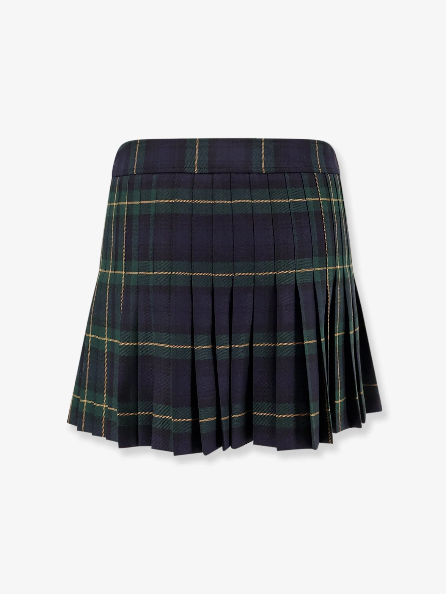 Celine Tartan Wool Kilt Miniskirt - Image 2