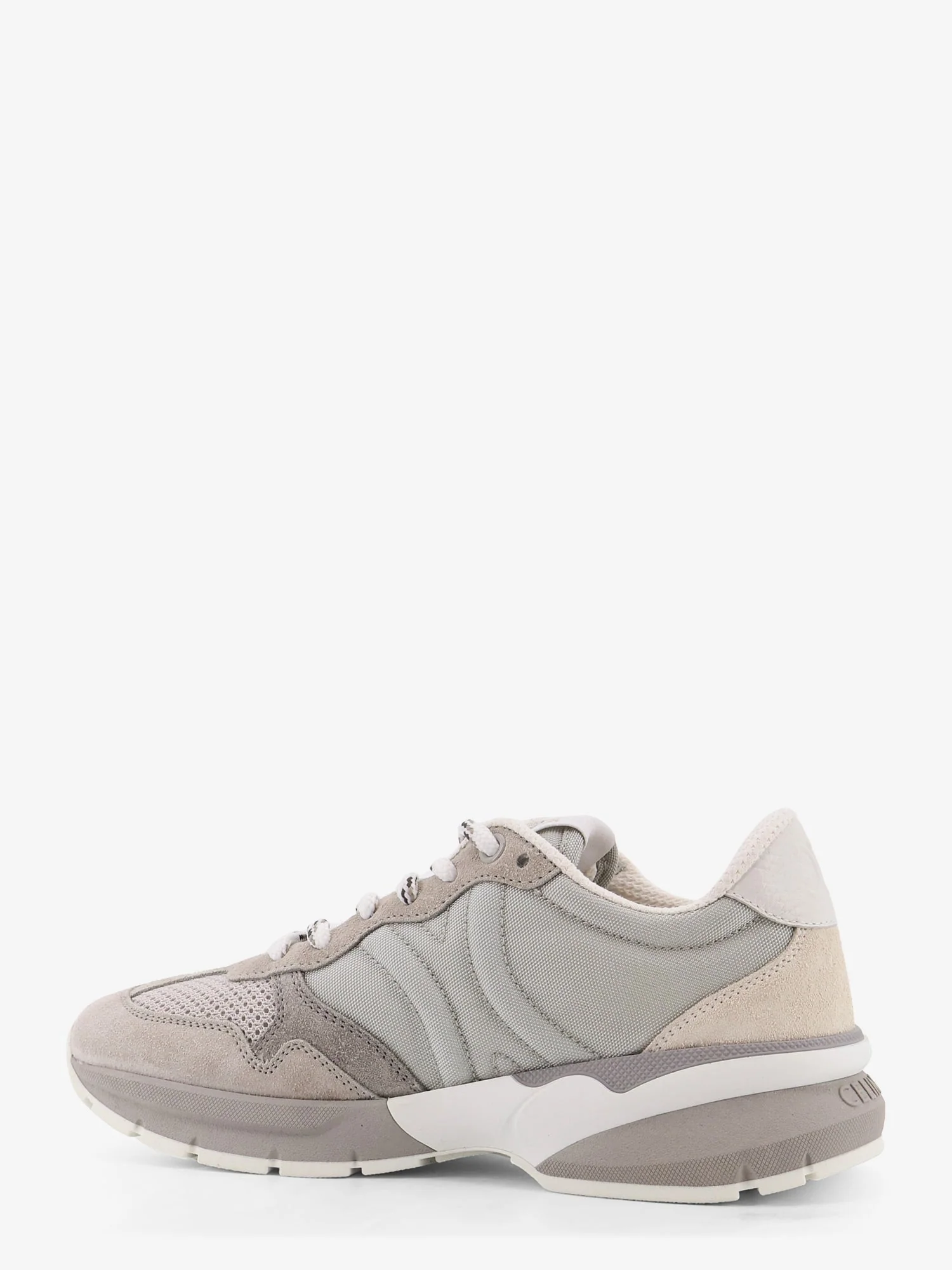 Celine Trio Lace Up Suede And Mesh Sneakers - Image 3