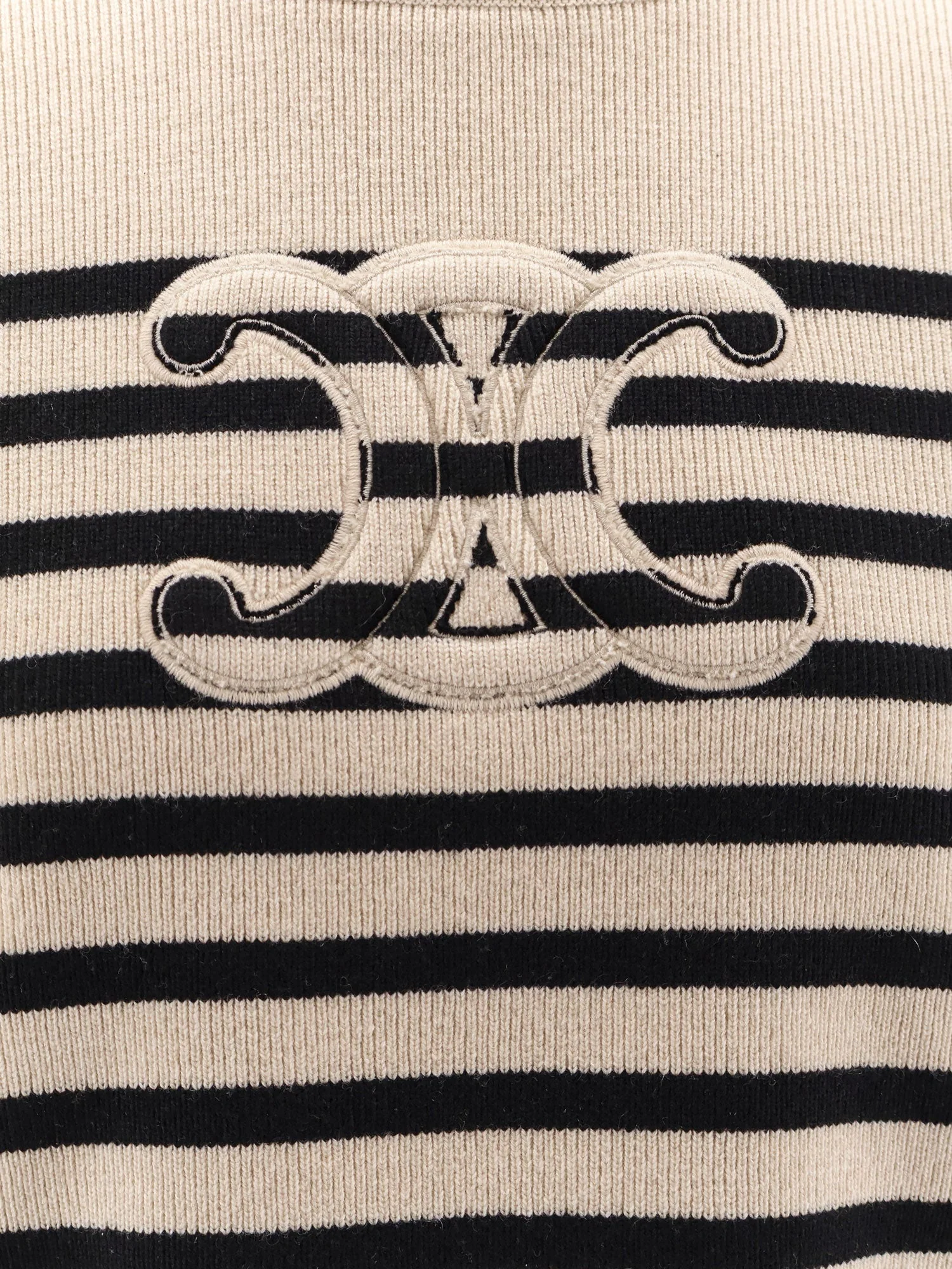 Celine Triomphe Cashmere And Wool Sweater - Image 3