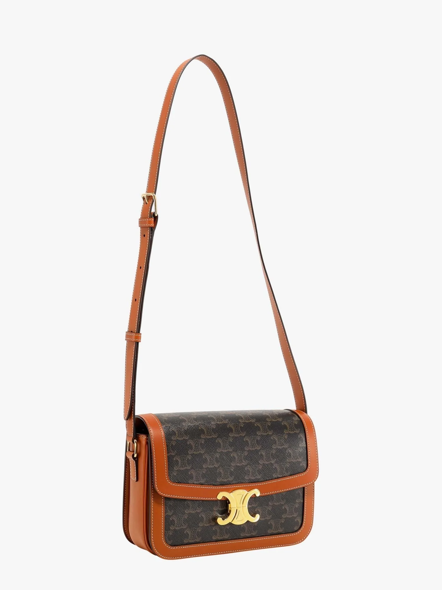 Celine Triomphe Classic Coated Canvas Crossbody Bag - Image 3