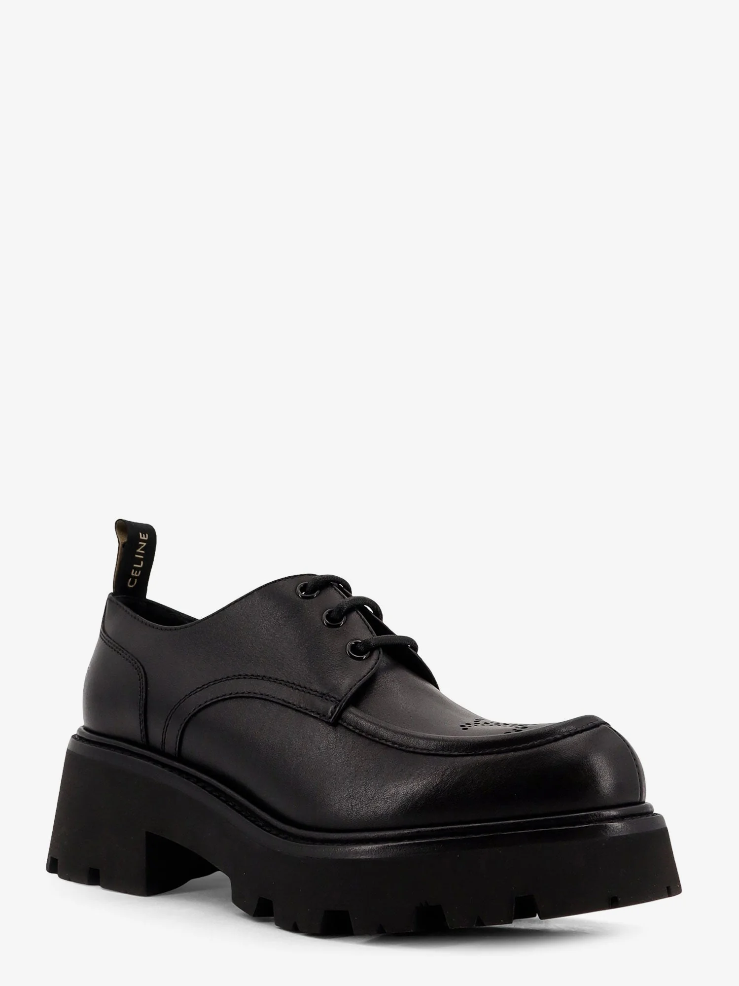 Celine Triomphe Derbies Leather Lace-Up Shoes - Image 2