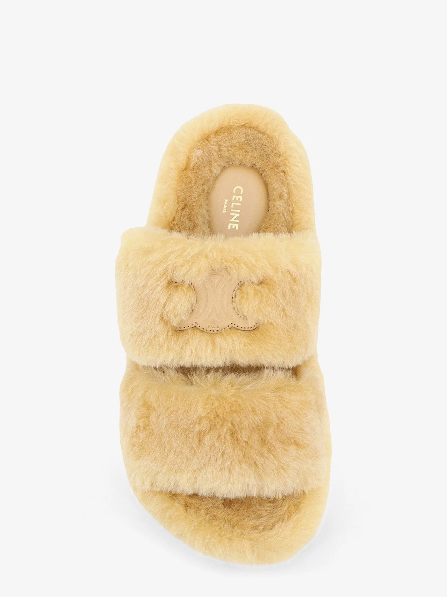 Celine Triomphe Slide 05 Shearling Sandals - Image 4