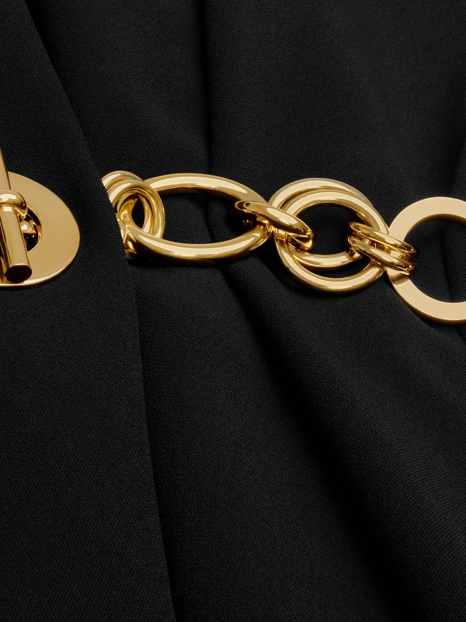 Celine Wrap Dress With Gold Metal Charms - Image 3