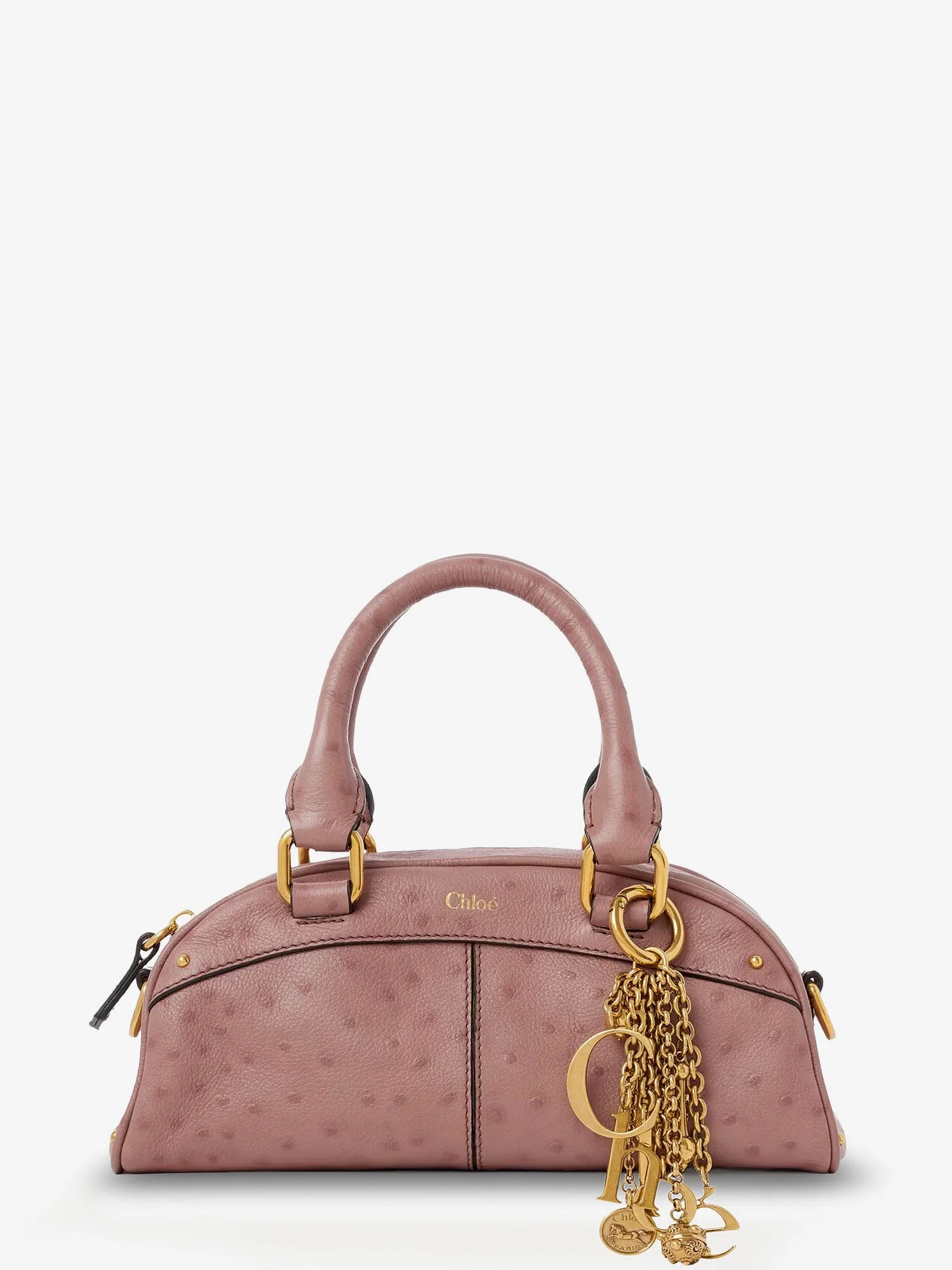 Chloe' Bowling Leather Crossbody Bag