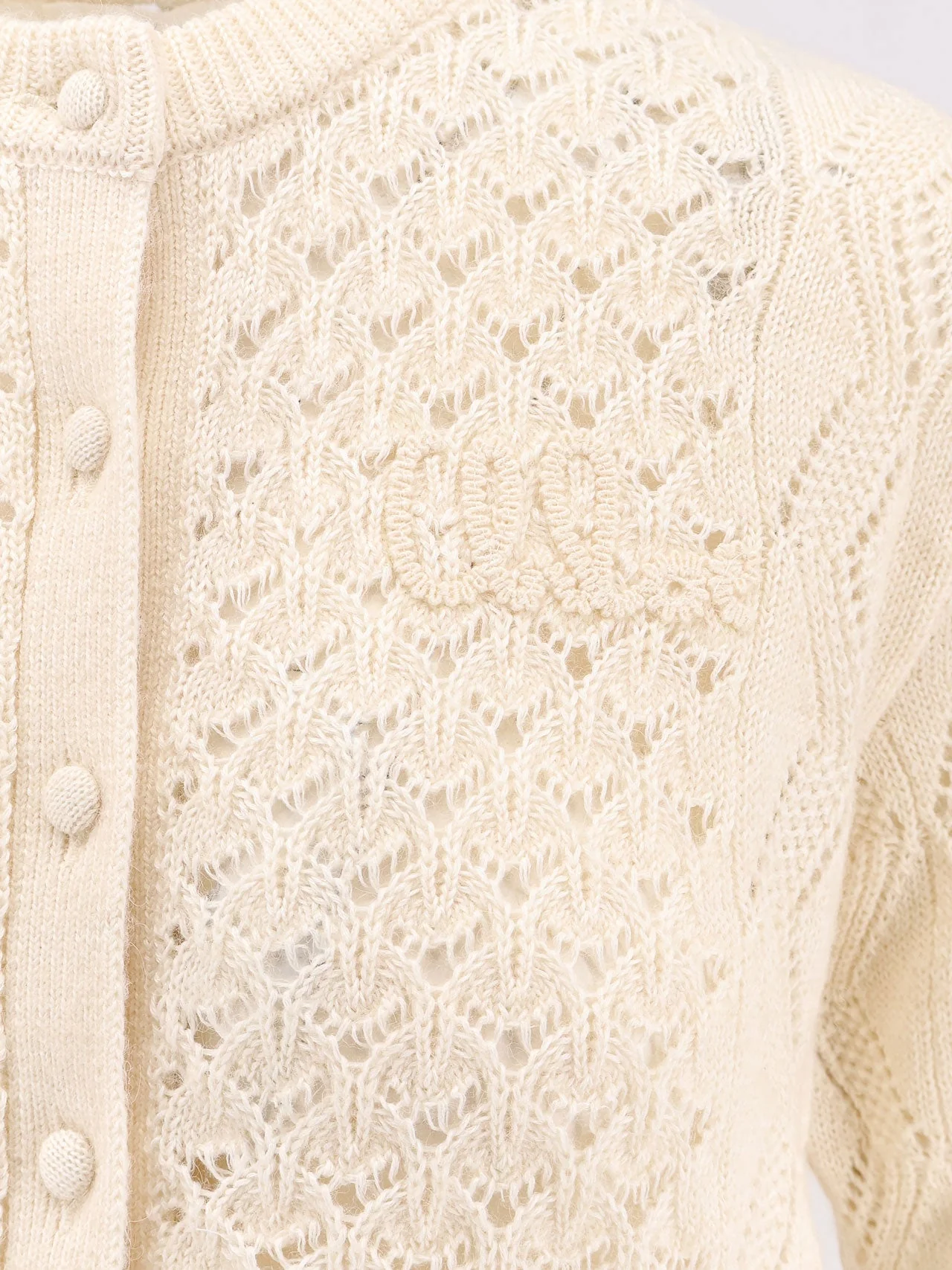 Chloe' Cardigan With Rouches - Image 3