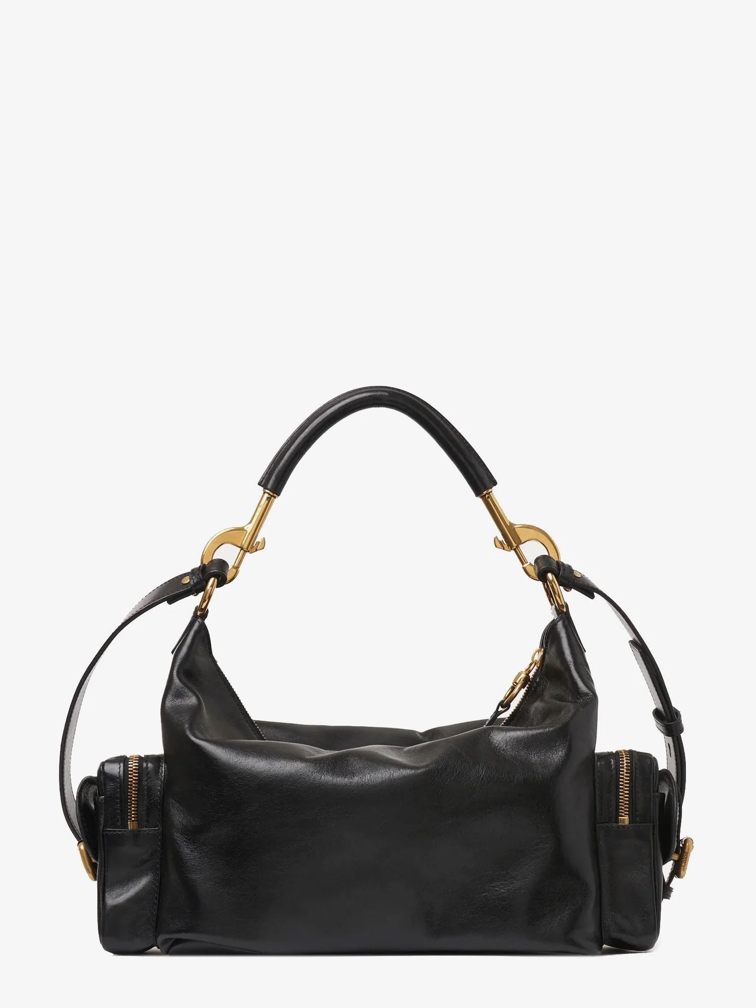 Chloe' Carry Shiny Buffalo Leather Shoulder Bag - Image 2