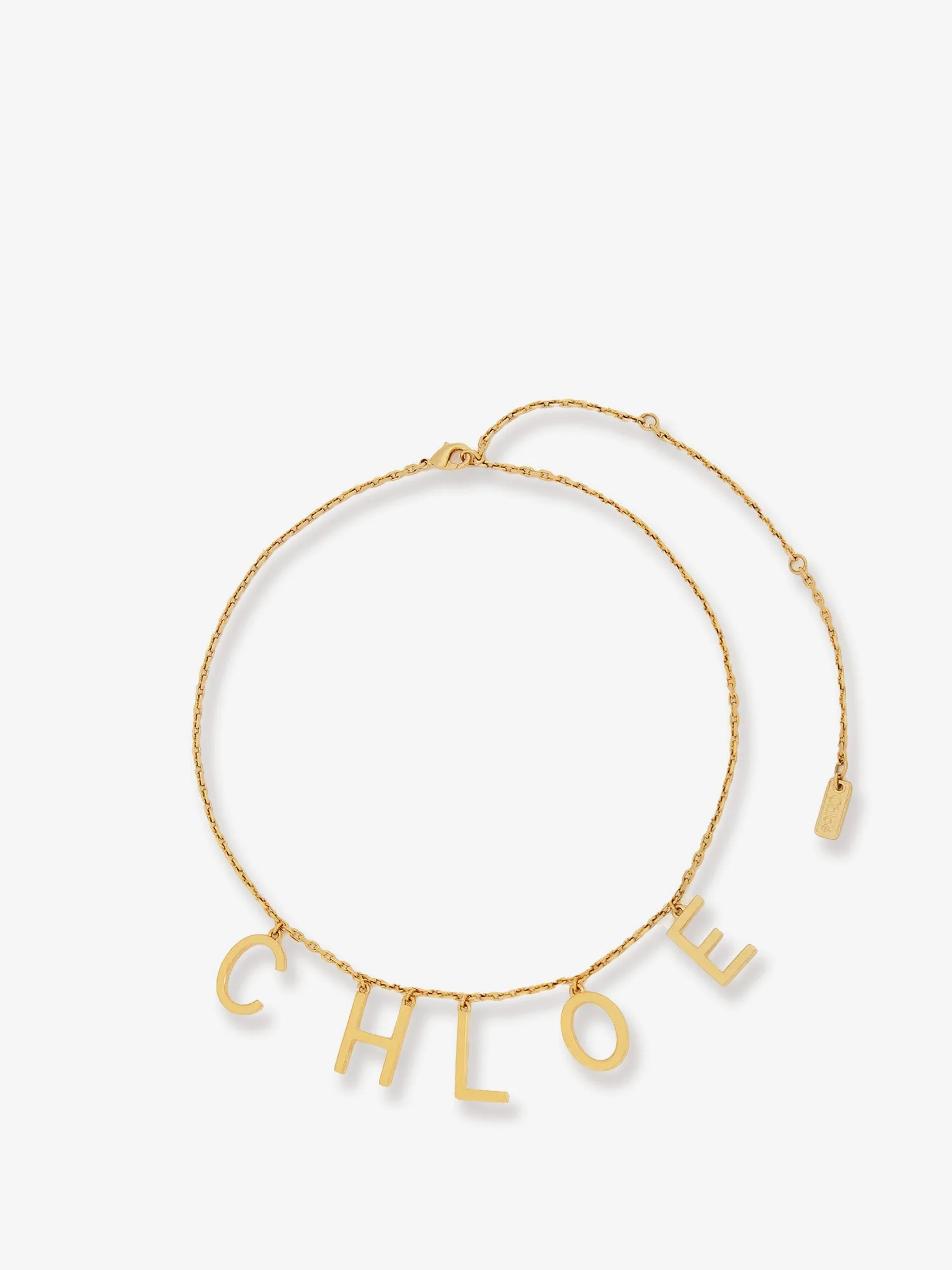 Chloe' Chloé Letters Brass Necklace