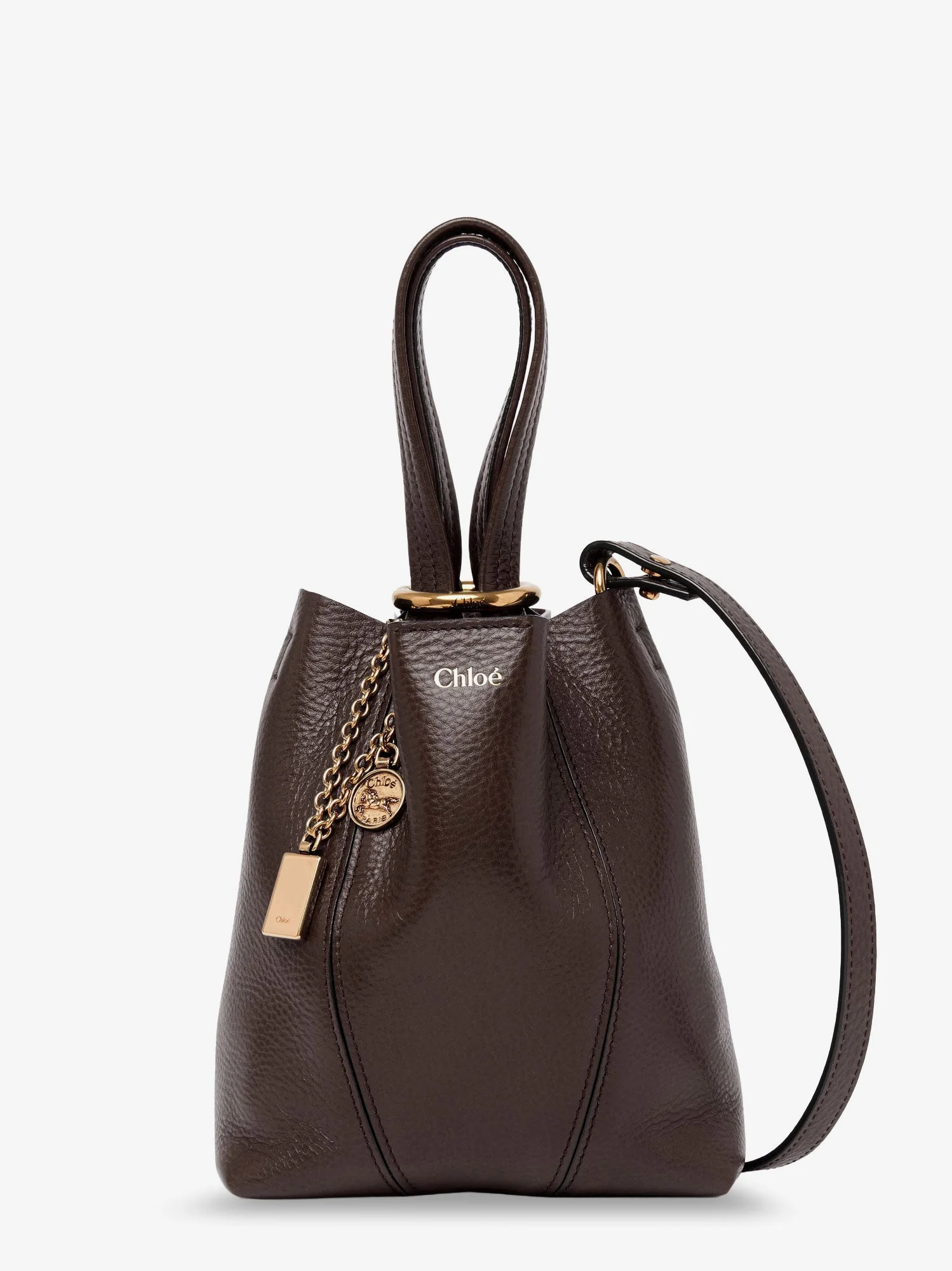 Chloe' Chloé Spin Leather Crossbody Bag - Image 3