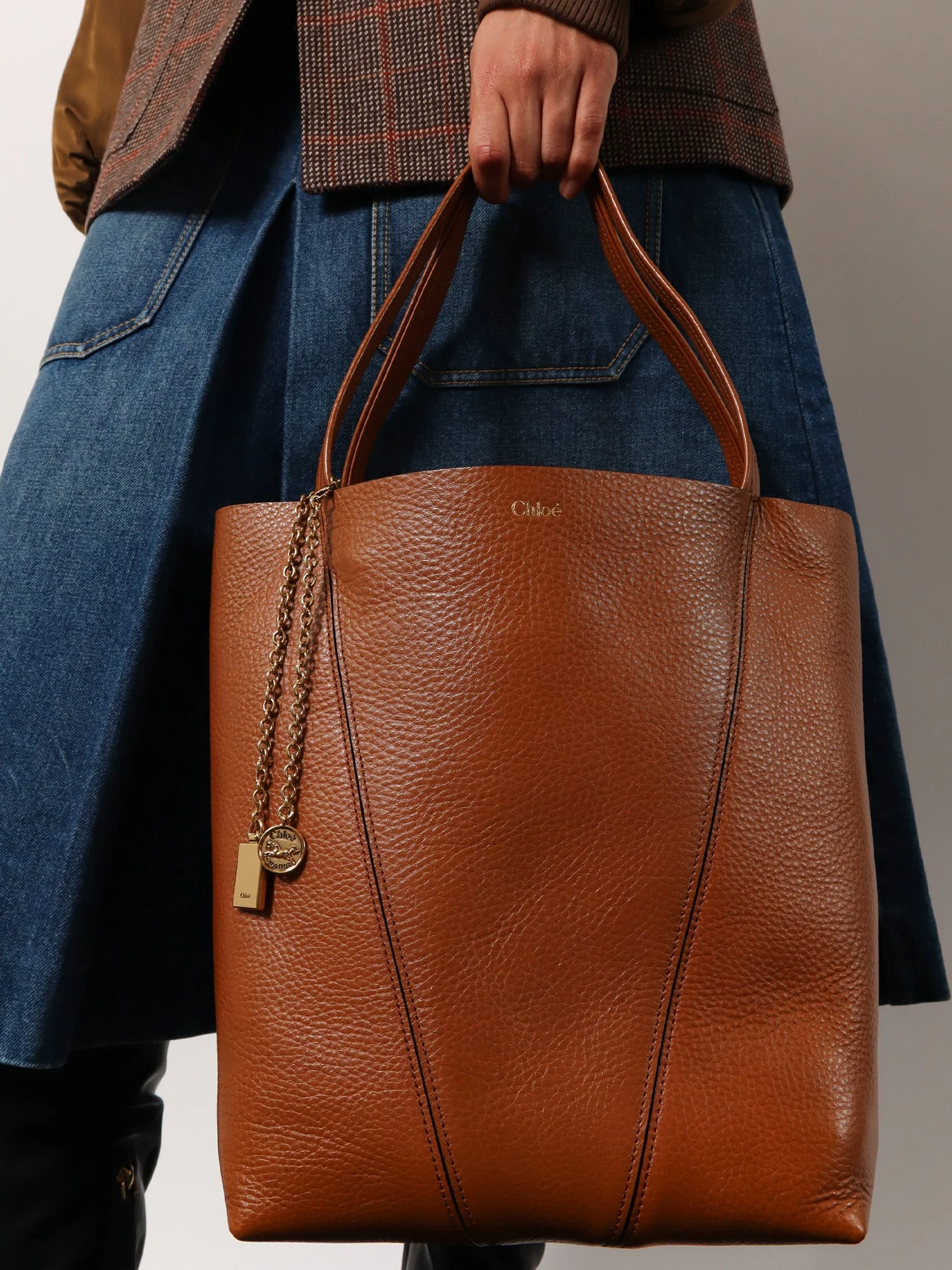 Chloe' Chloé Spin Leather Shoulder Bag - Image 10