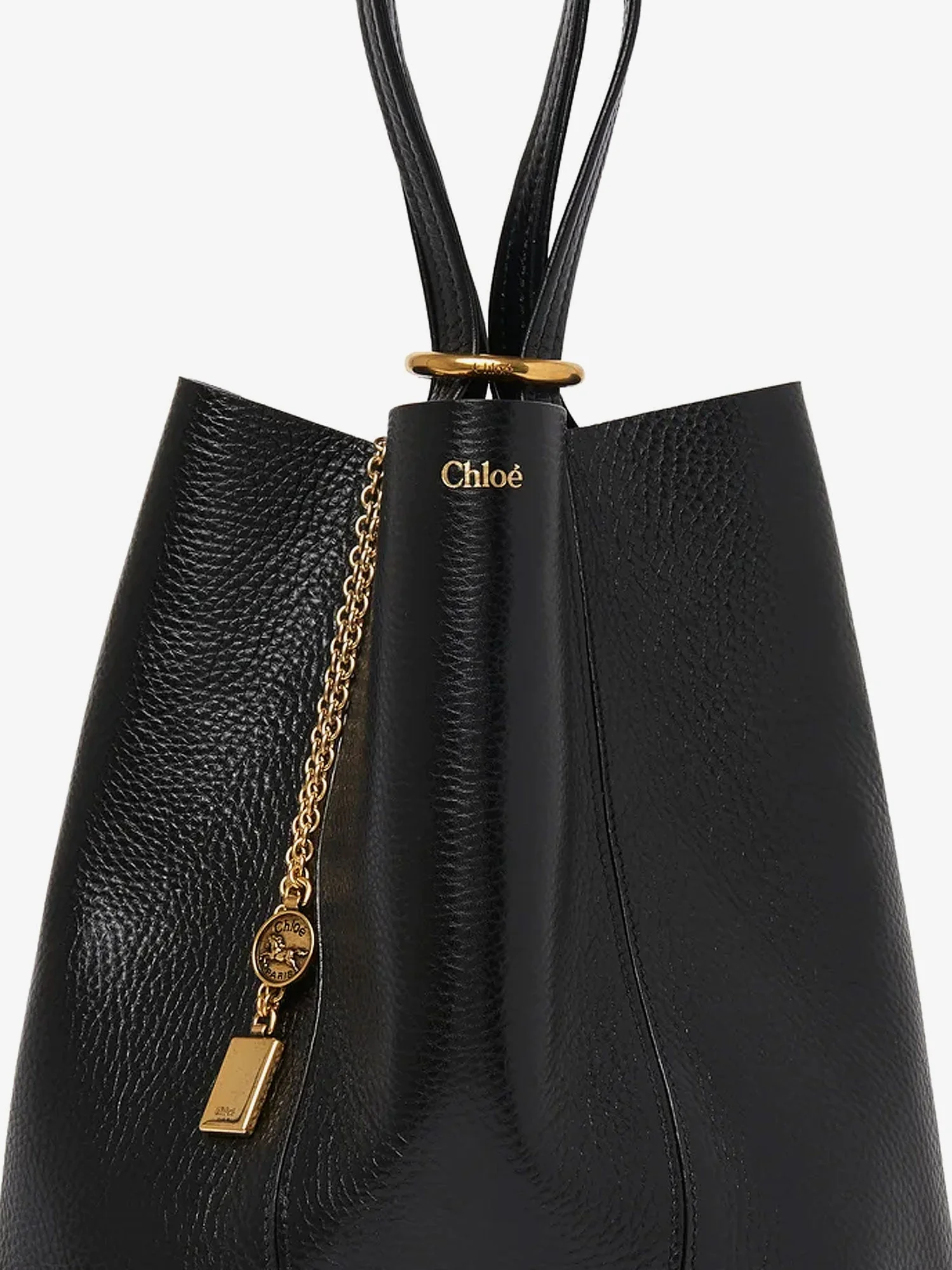 Chloe' Chloé Spin Leather Shoulder Bag - Image 8