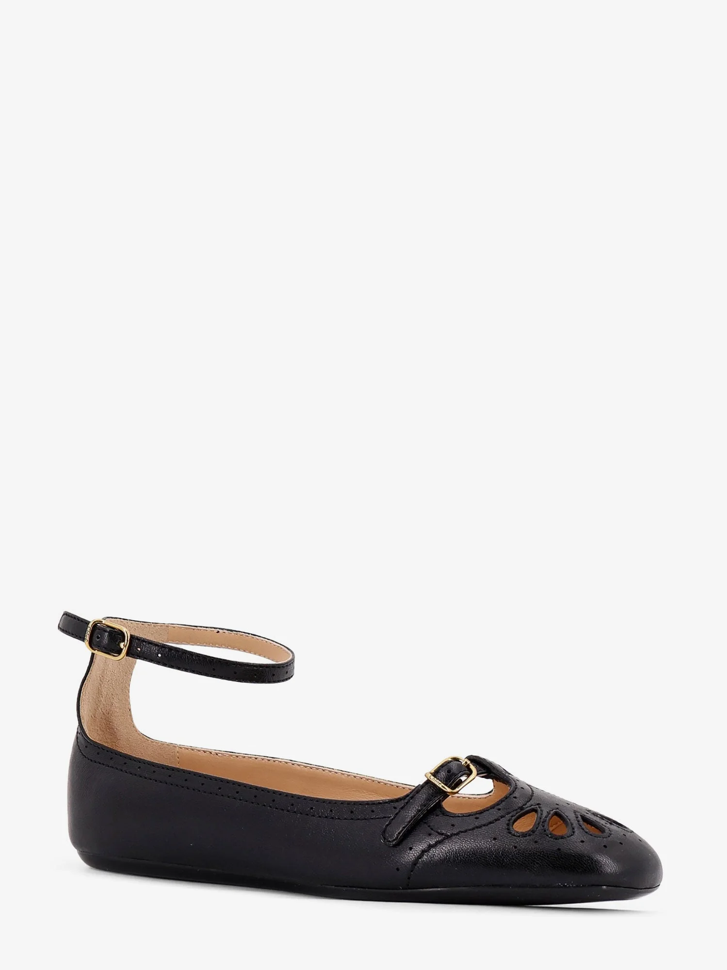 Chloe' Misty Leather Ballerinas - Image 5