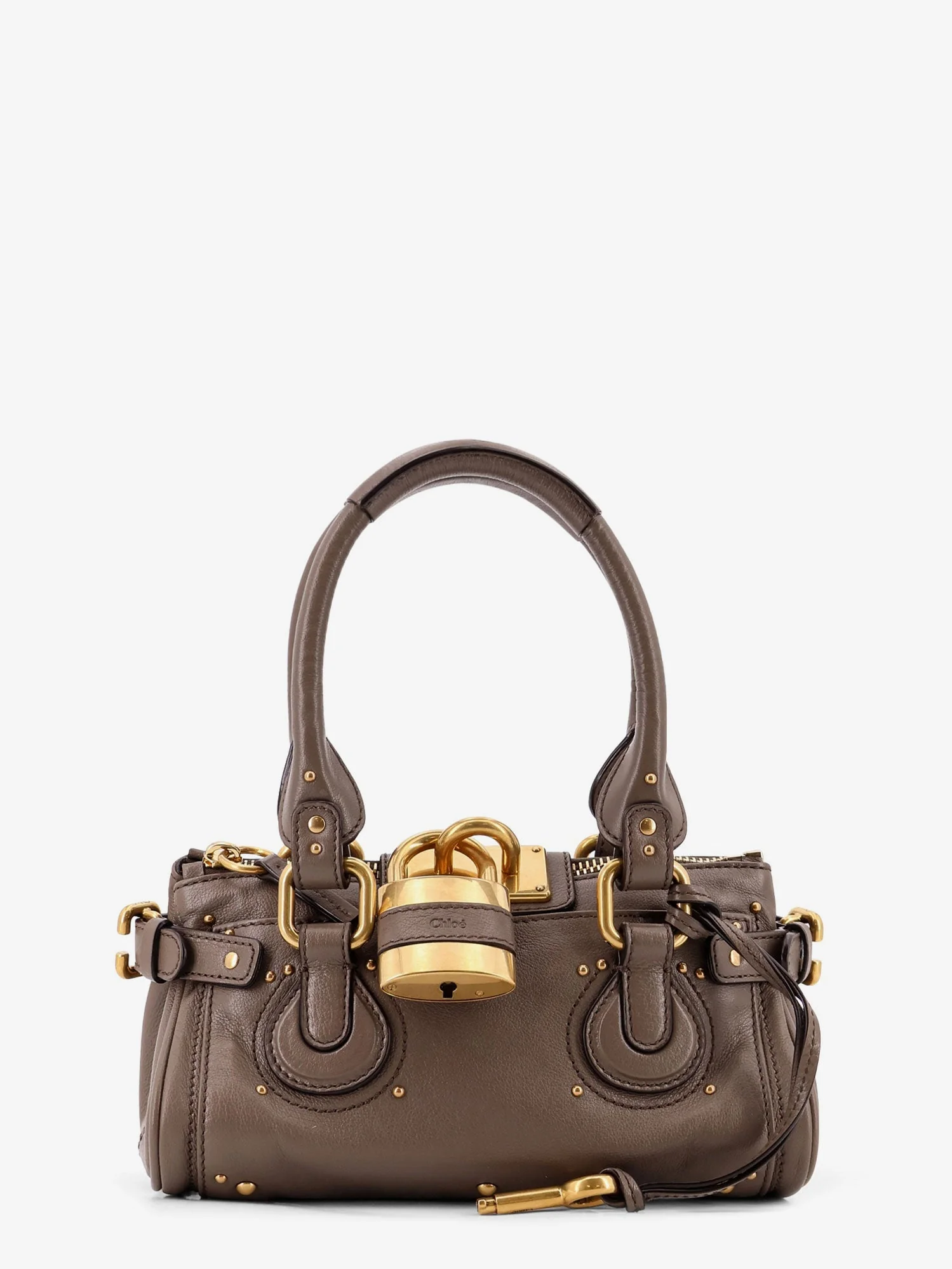 Chloe' Paddington Leather Shoulder Bag - Image 11