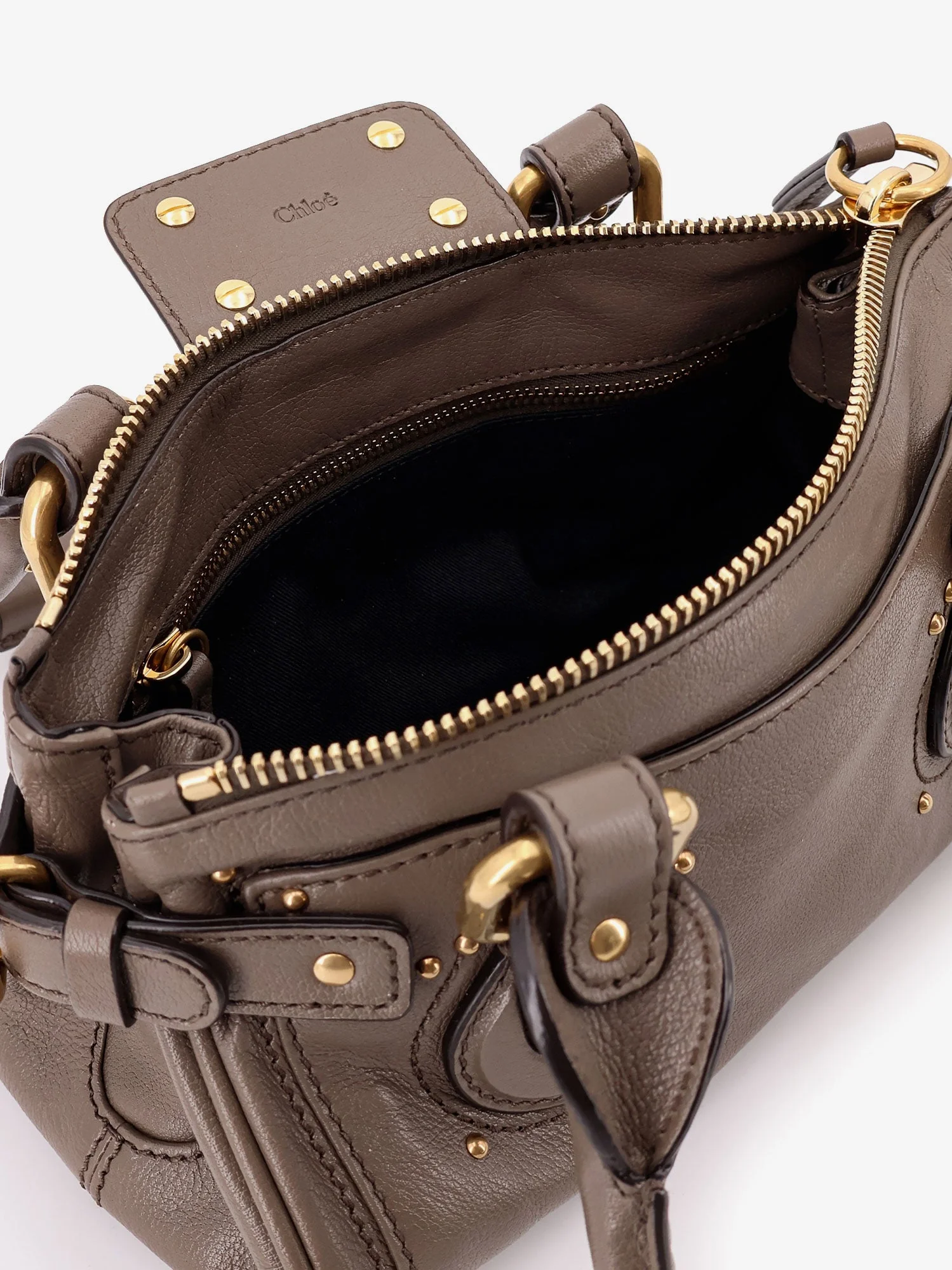 Chloe' Paddington Leather Shoulder Bag - Image 14