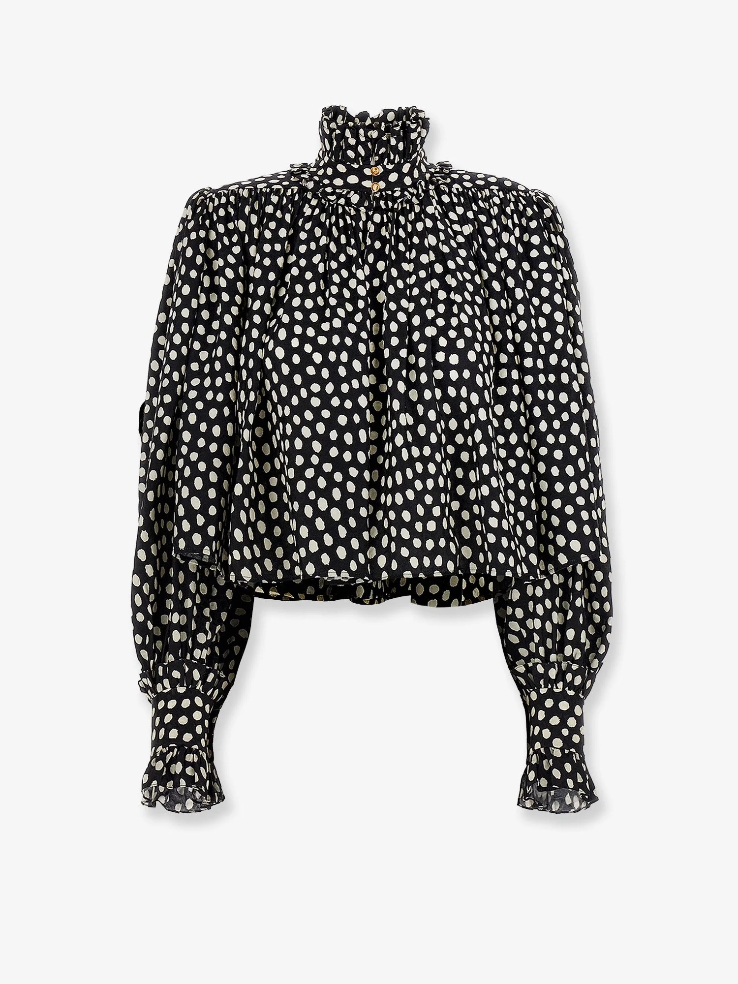 Chloe' Polka-Dots Silk Shirt