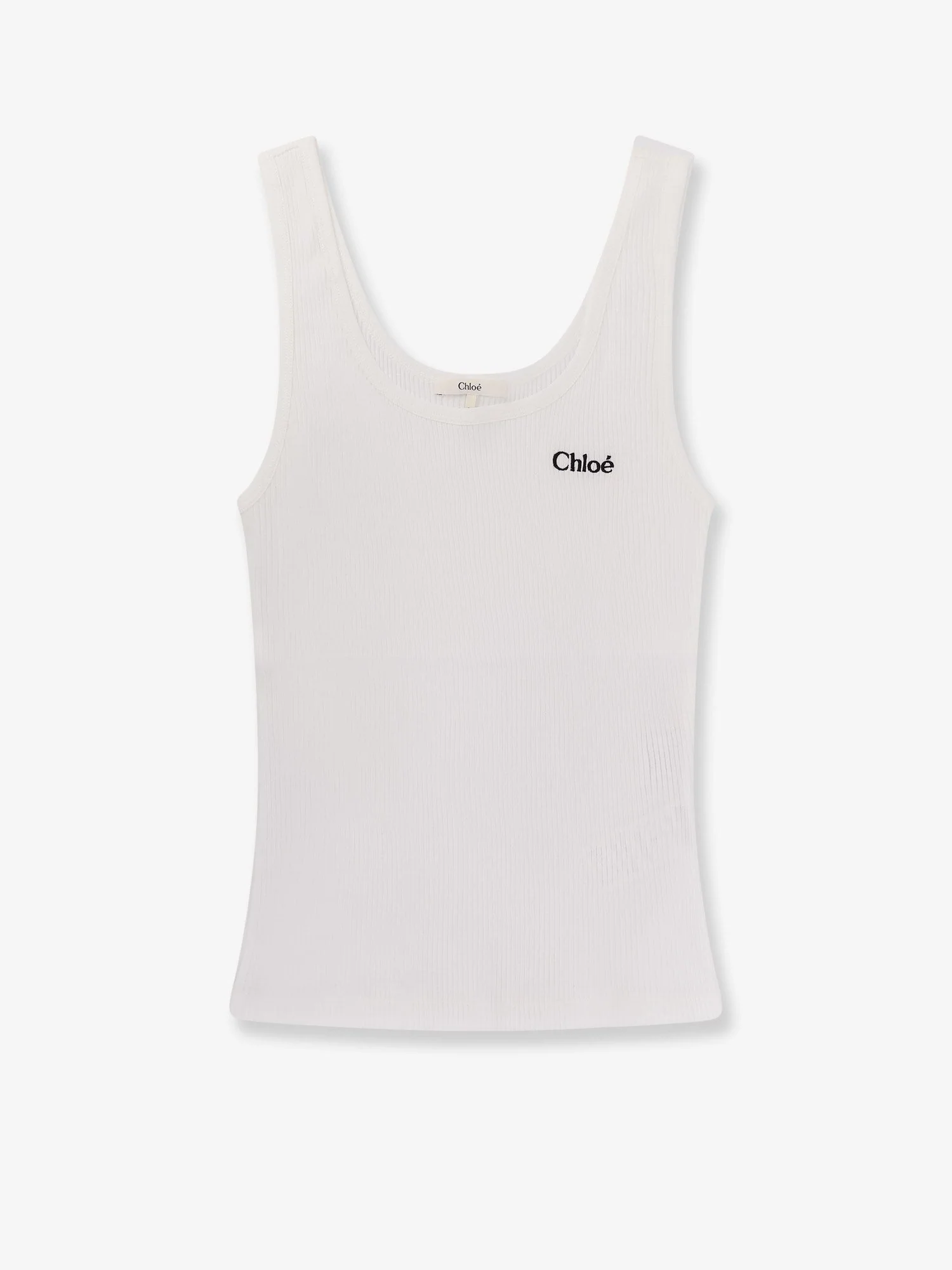 Chloe' Ribbed Cotton Tank Top