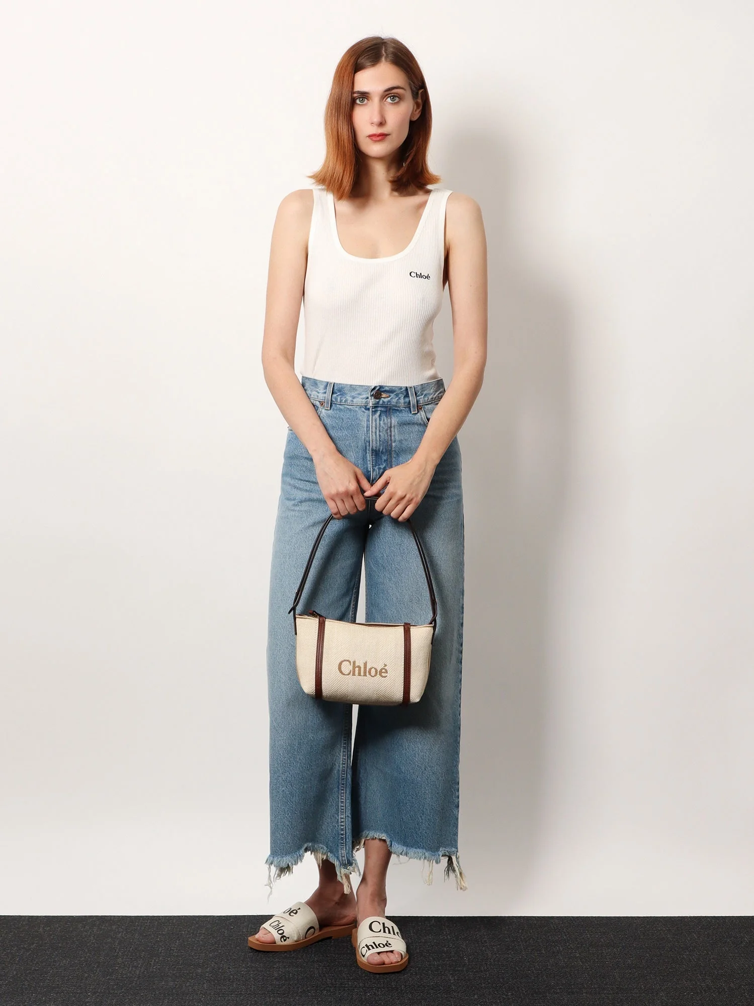 Chloe' Ribbed Cotton Tank Top - Image 2