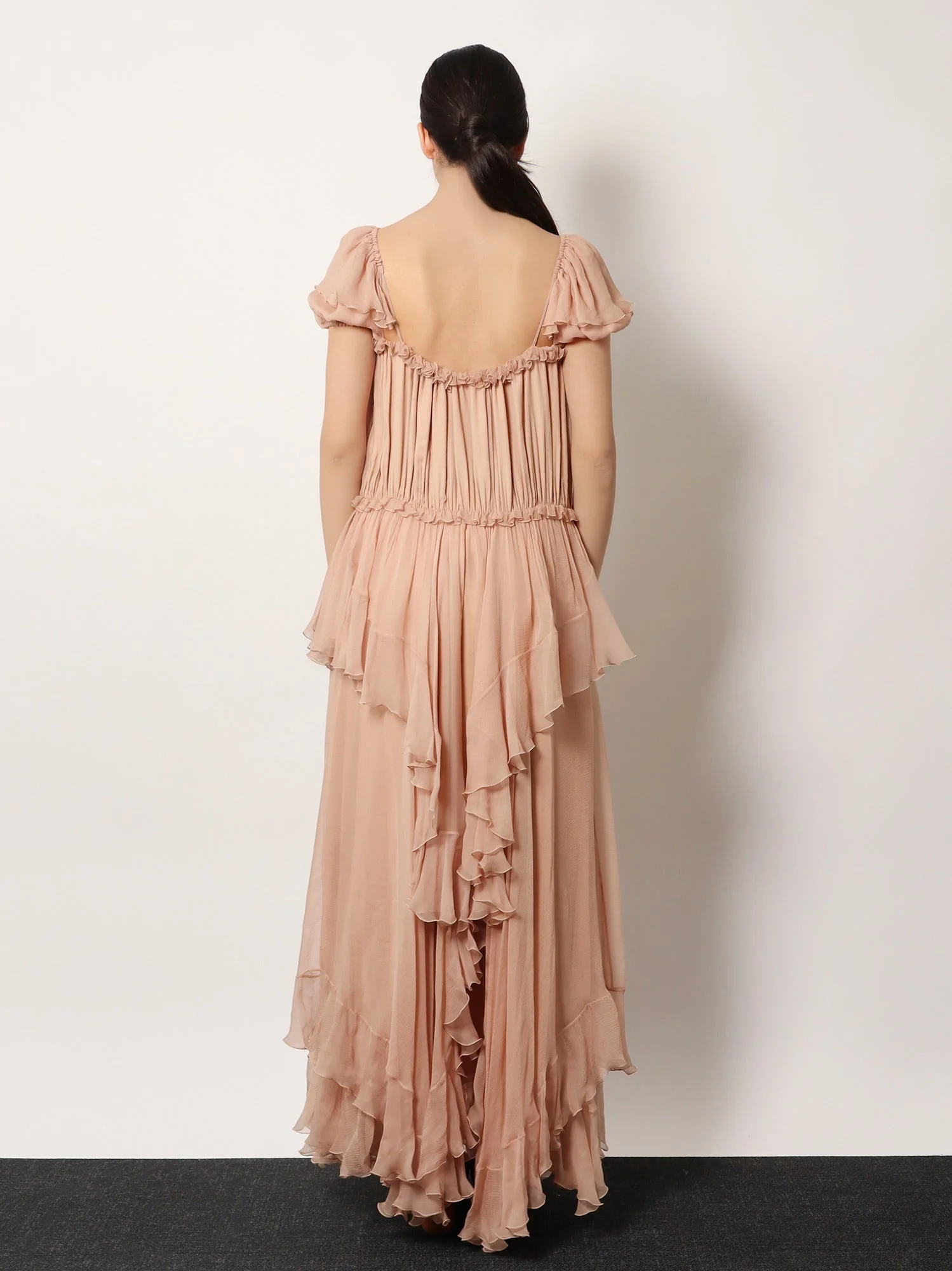 Chloe' Silk Long Dress - Image 3