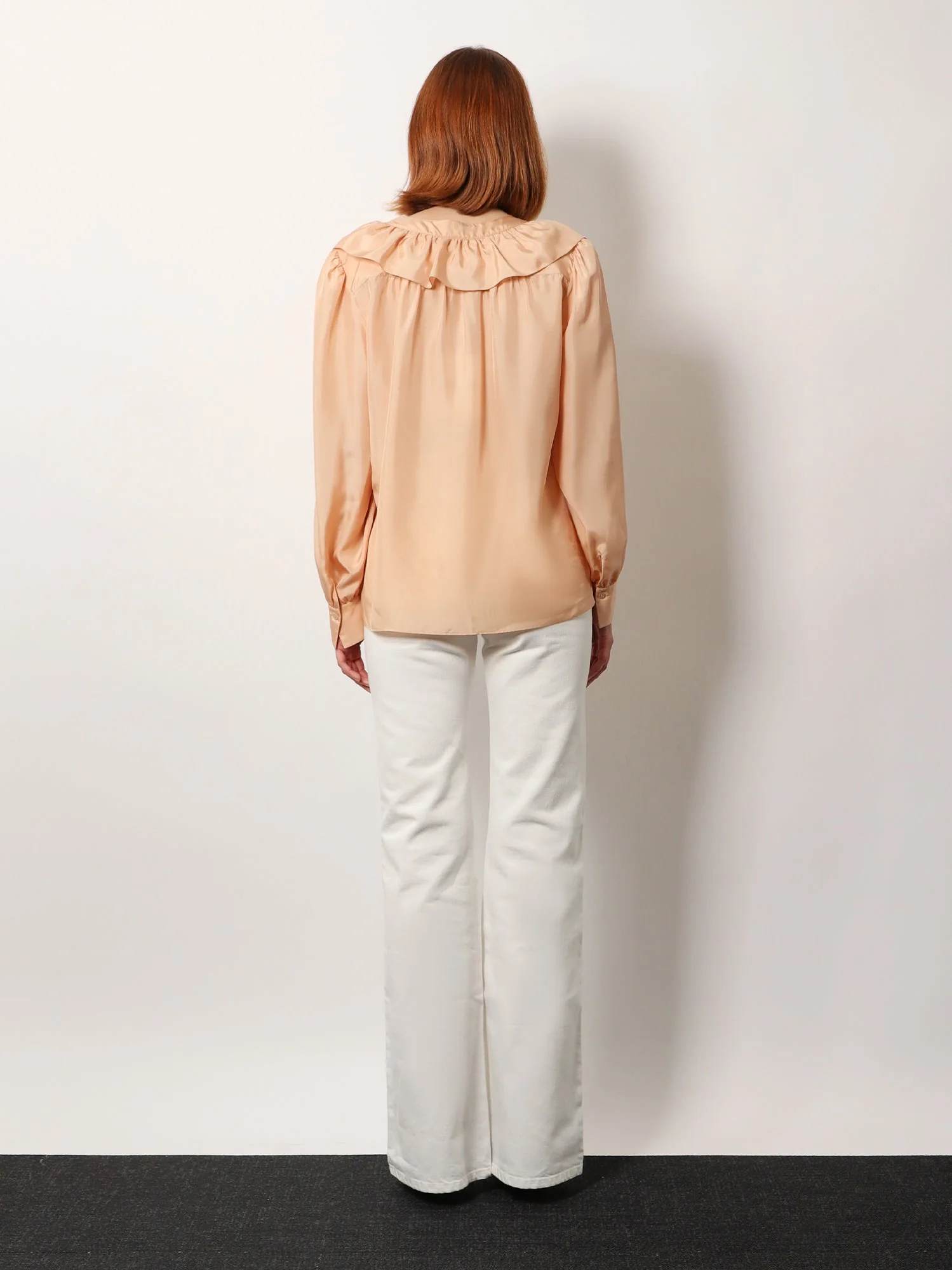 Chloe' Silk Shirt With Rouches - Image 3